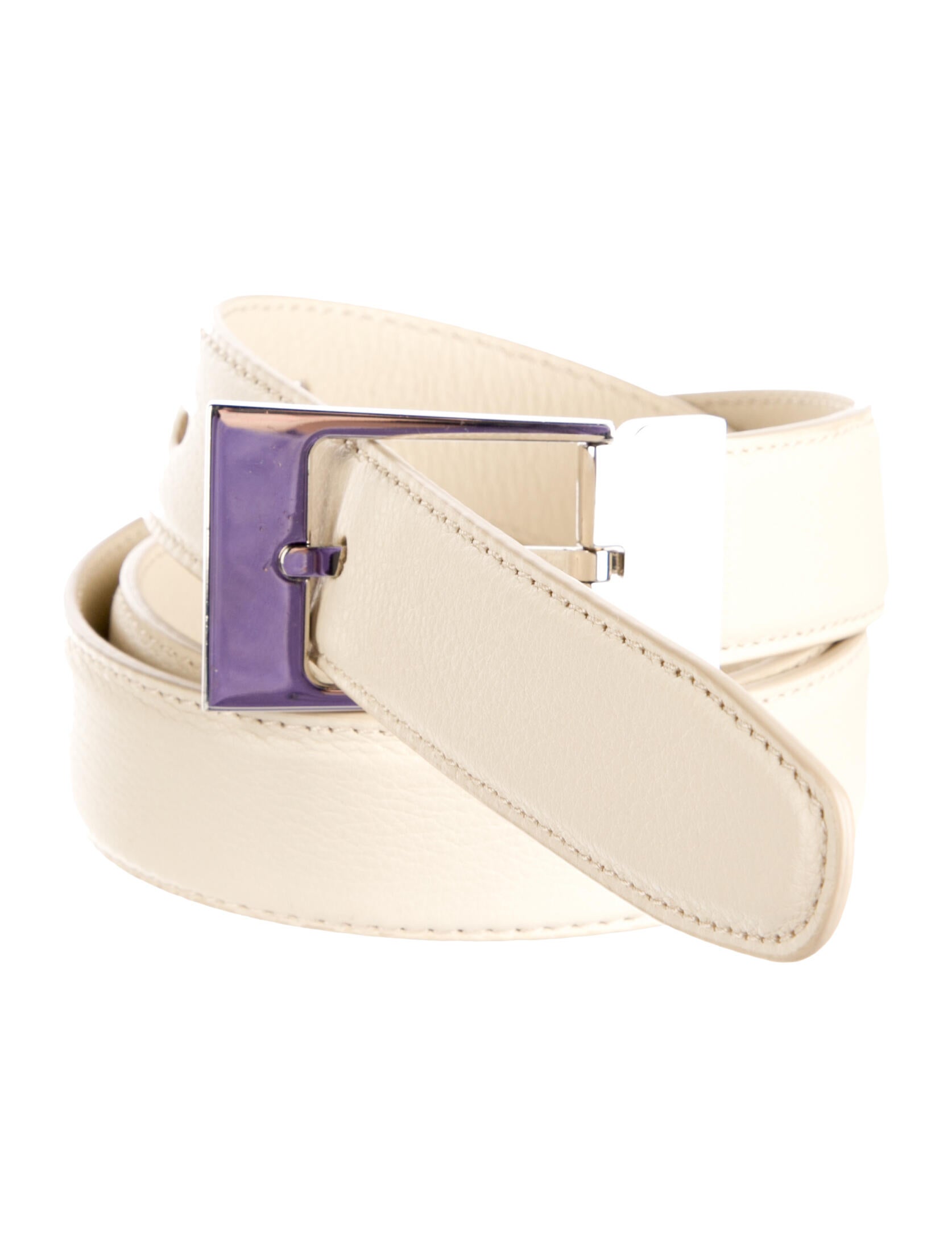 The Row Skinny Camel Leather Belt
