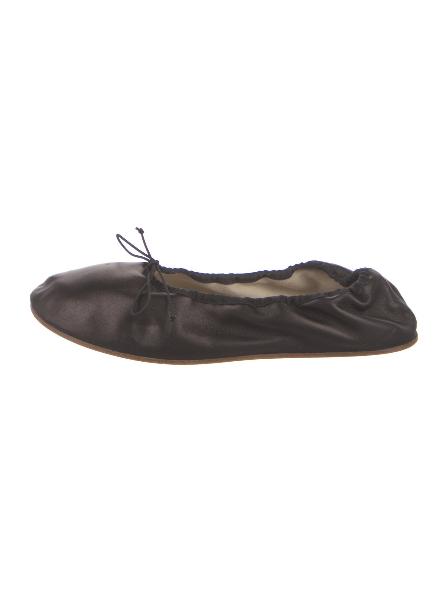 The Row Round Leather Ballet Flats