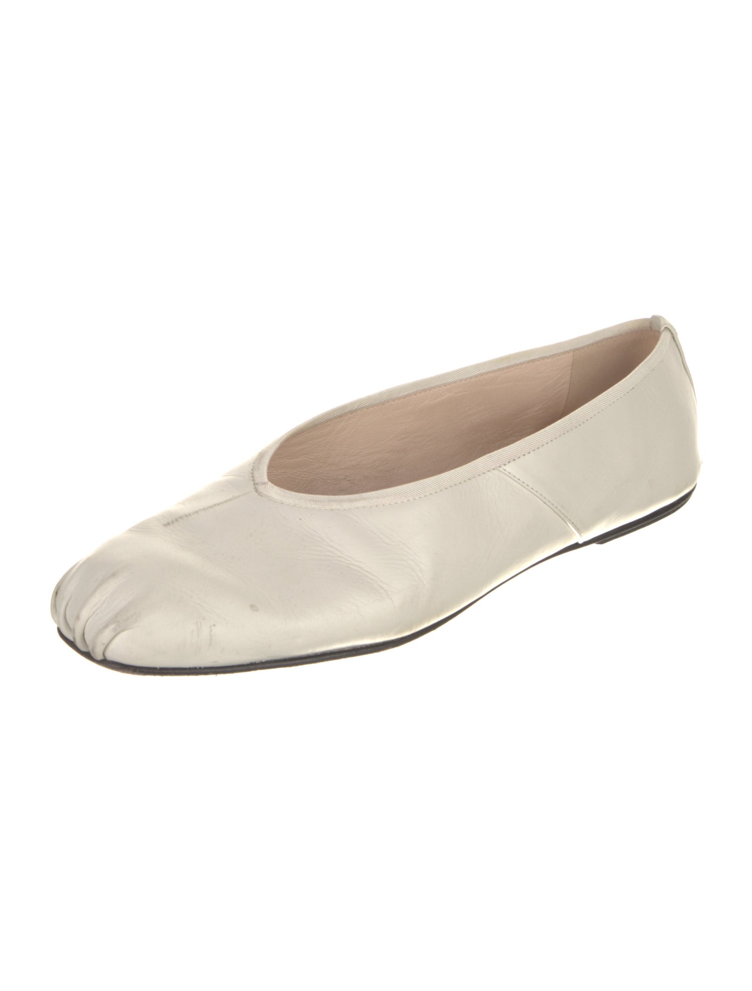 The Row Leather Ballet Flats