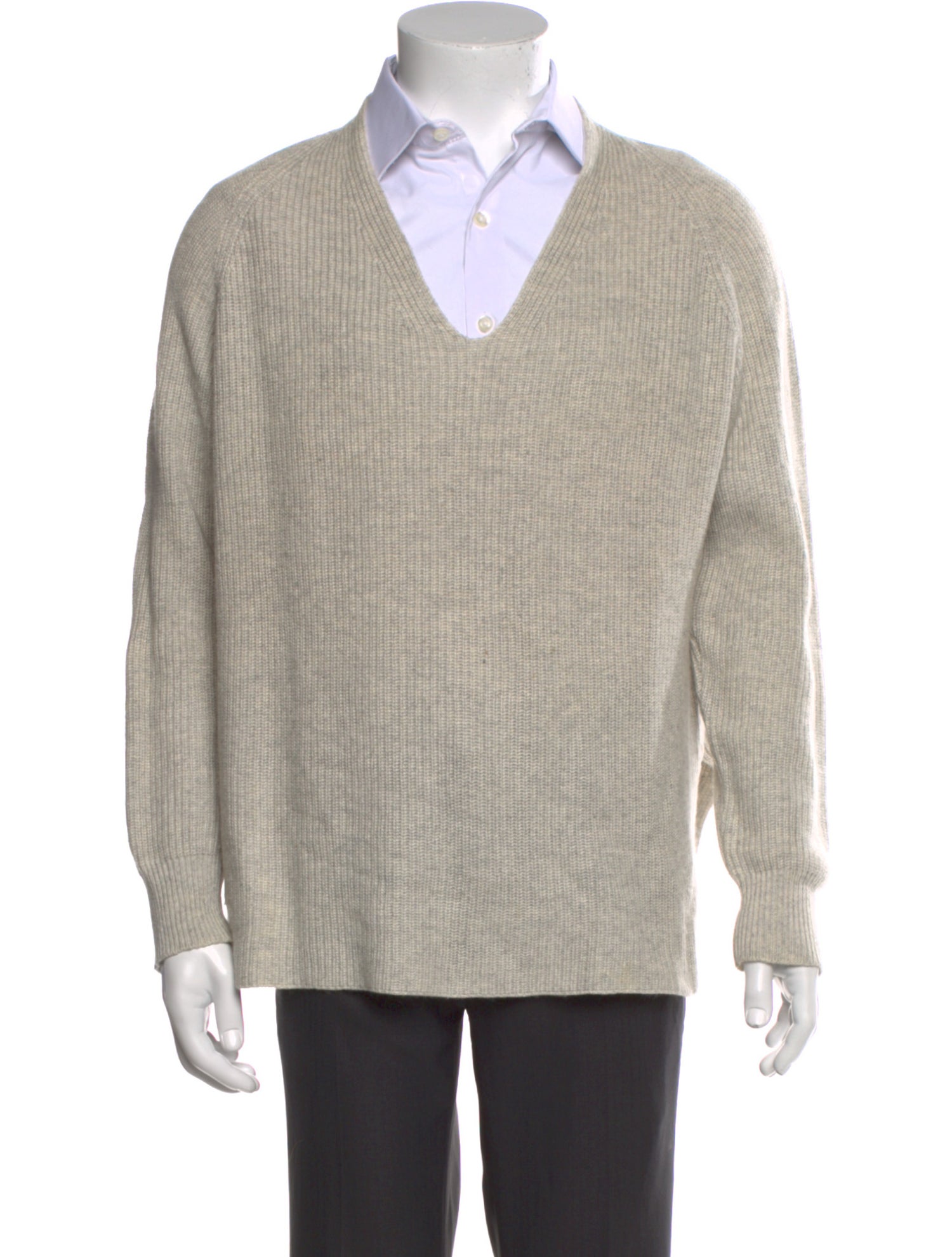 The Row Silk V-Neck Pullover
