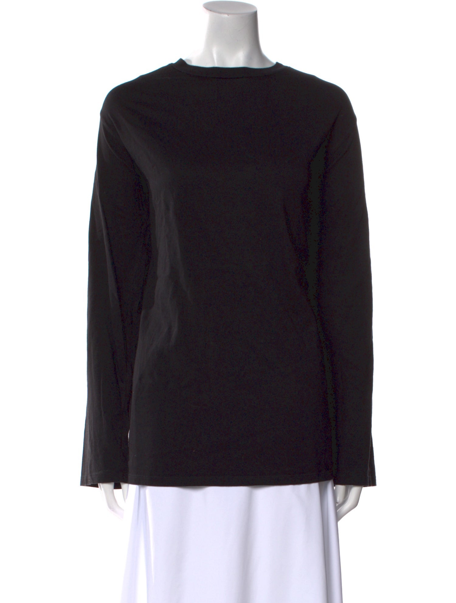 The Row Bateau Neckline Long Sleeve Top