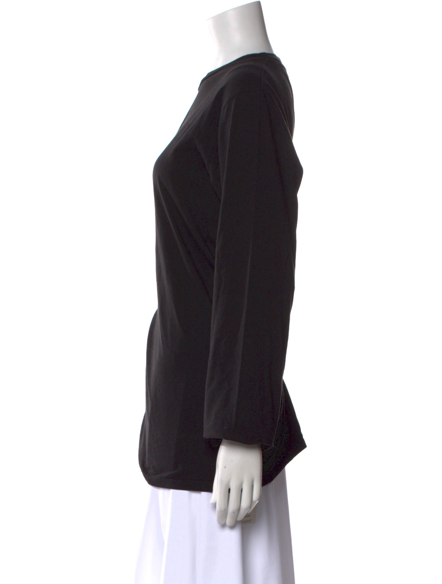 The Row Bateau Neckline Long Sleeve Top