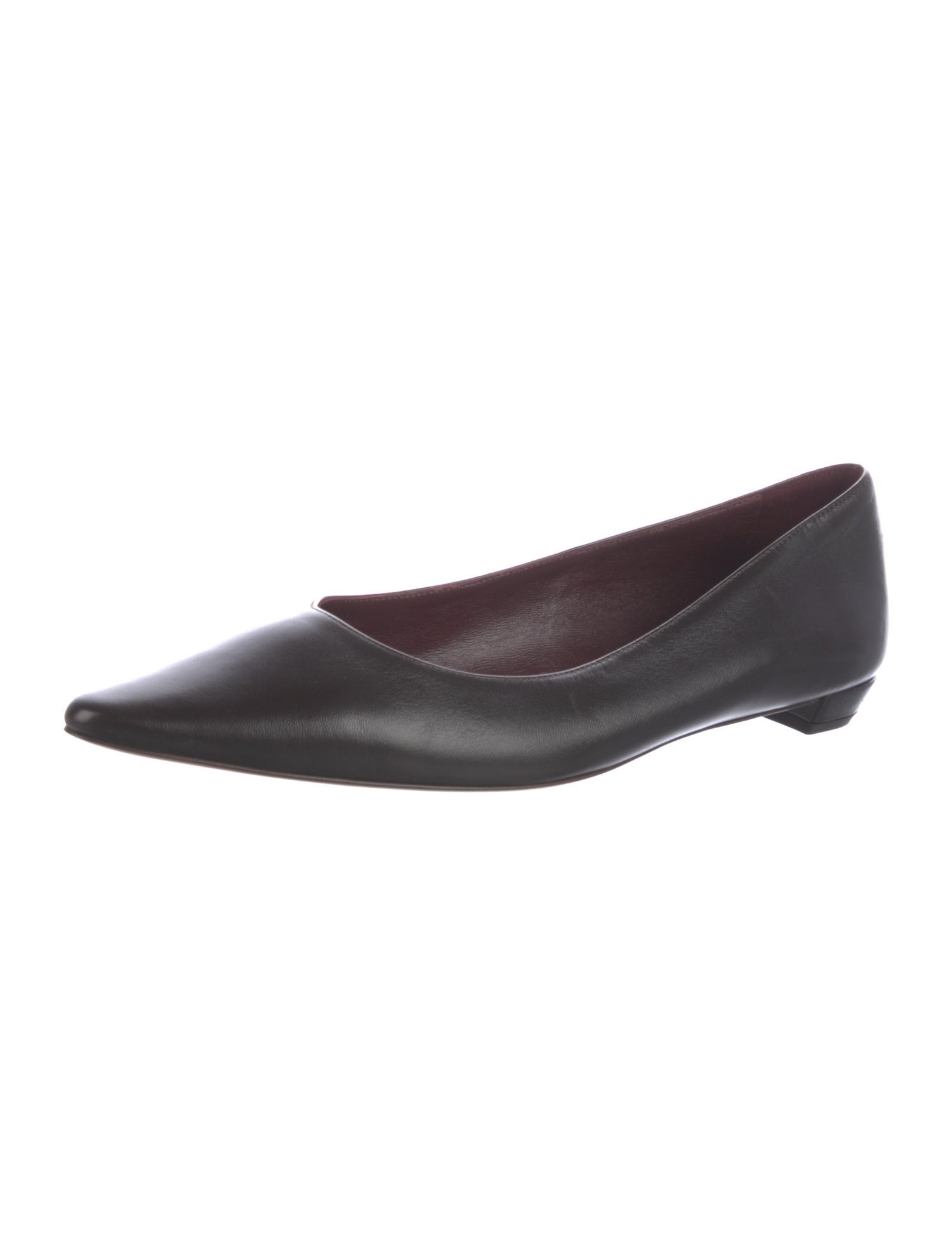 The Row Claudette Leather Ballet Flats