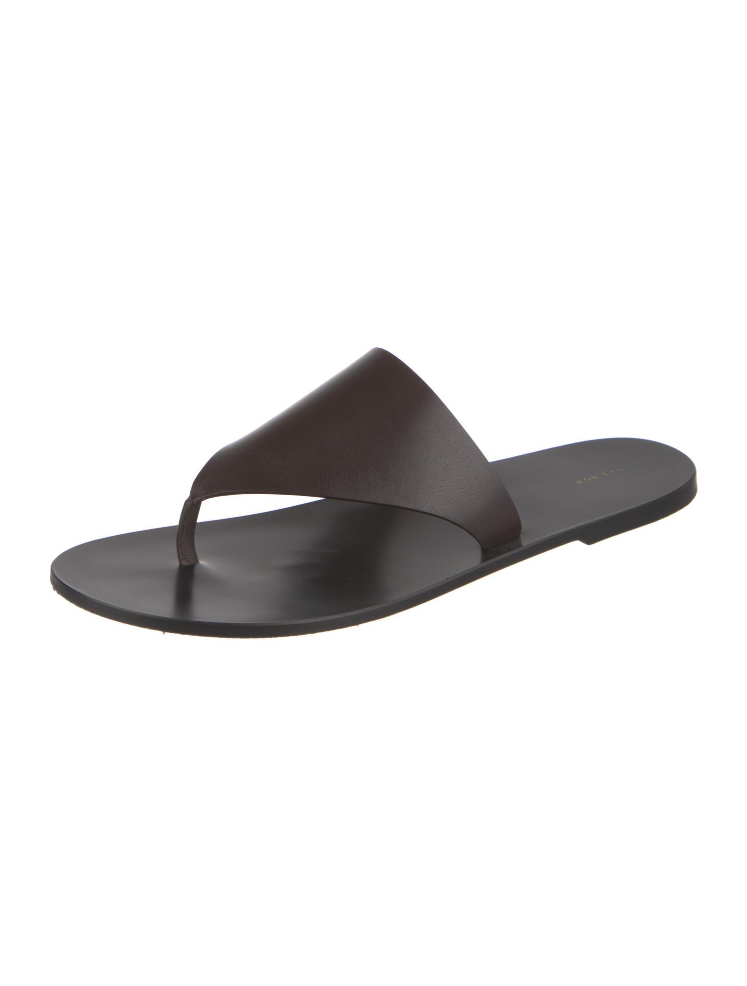 The Row Avery Leather Slides