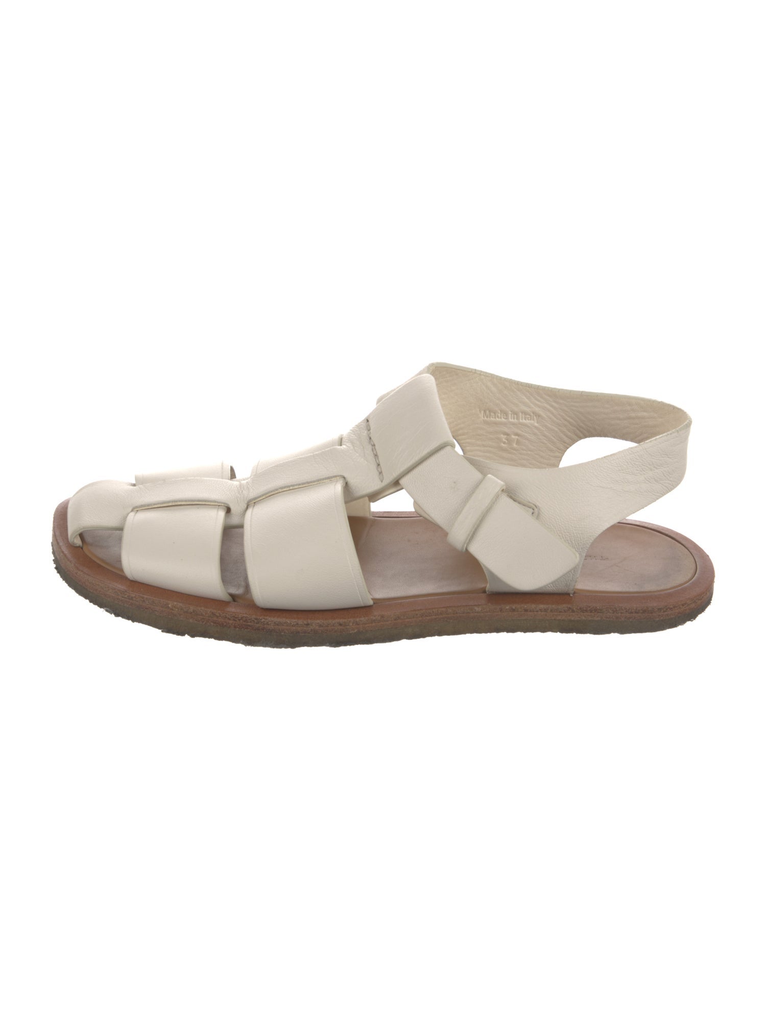 The Row Fisherman Leather Gladiator Sandals