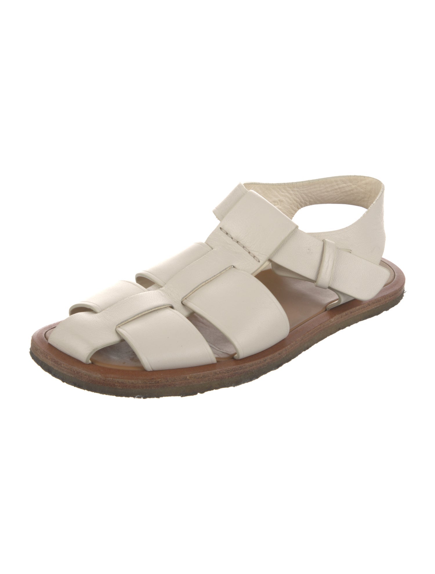 The Row Fisherman Leather Gladiator Sandals