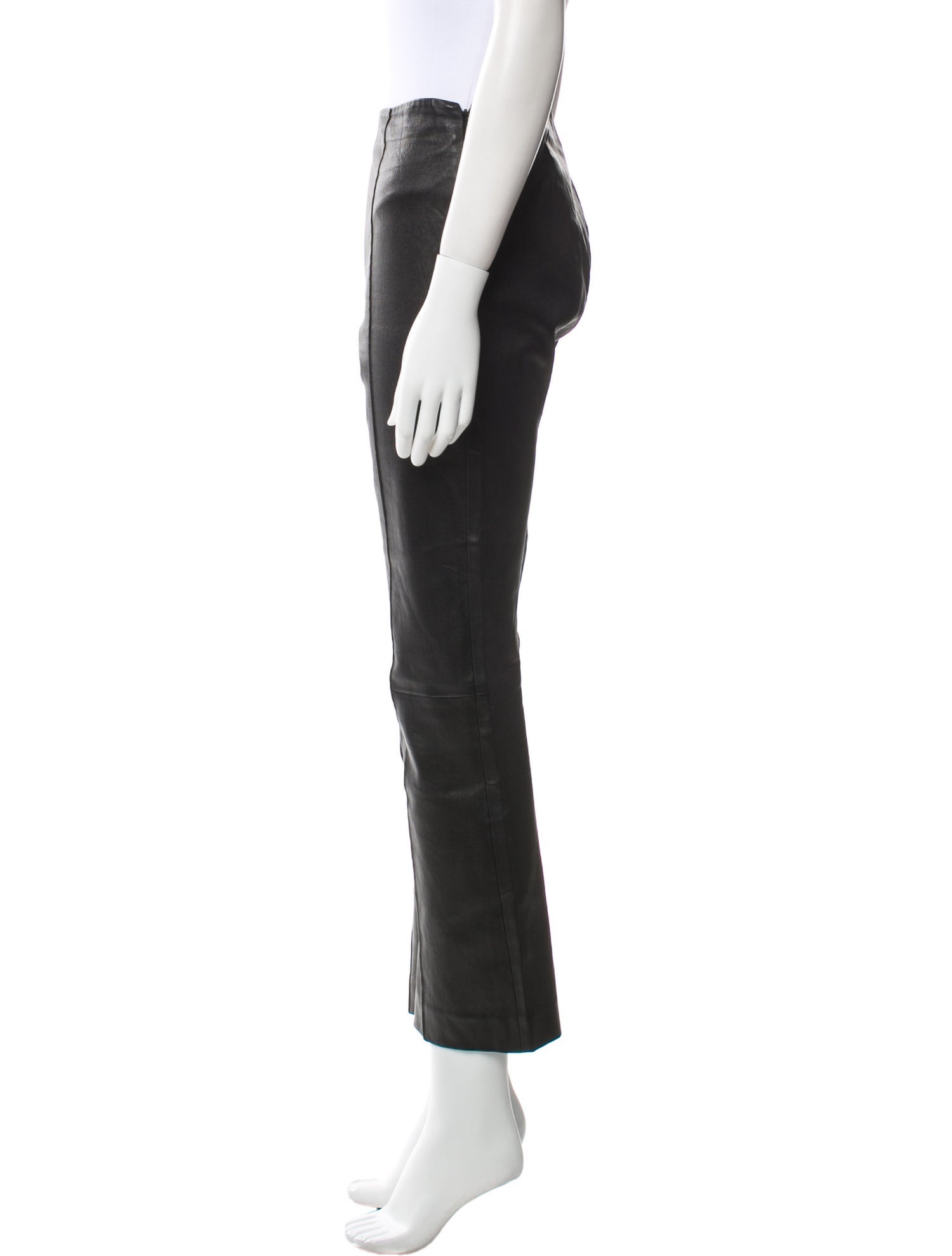 The Row Lambskin Wide Leg Pants