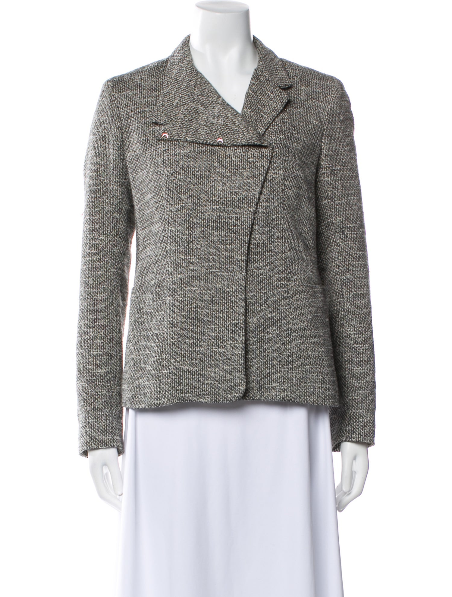 The Row Tweed Pattern Blazer