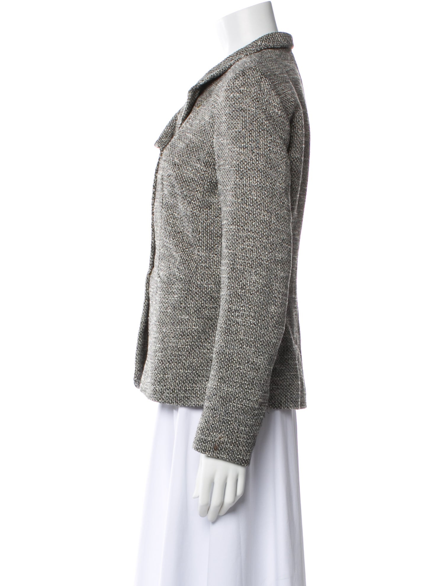 The Row Tweed Pattern Blazer