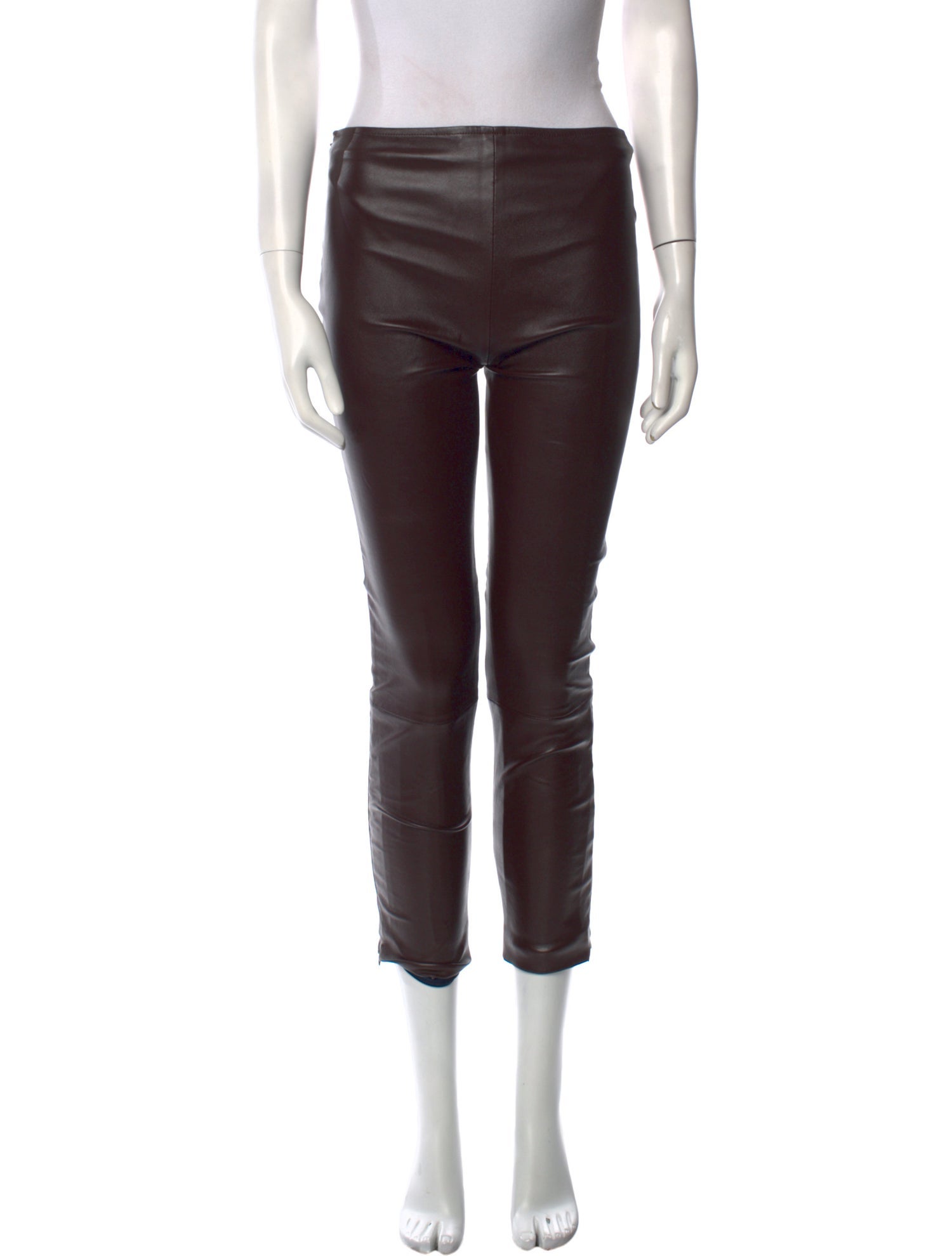 The Row Leather Skinny Leg Pants