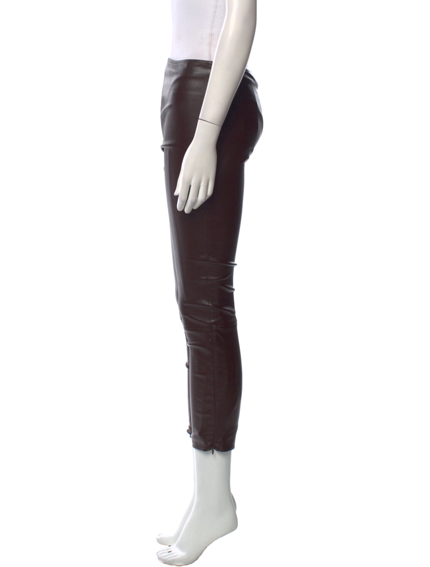 The Row Leather Skinny Leg Pants