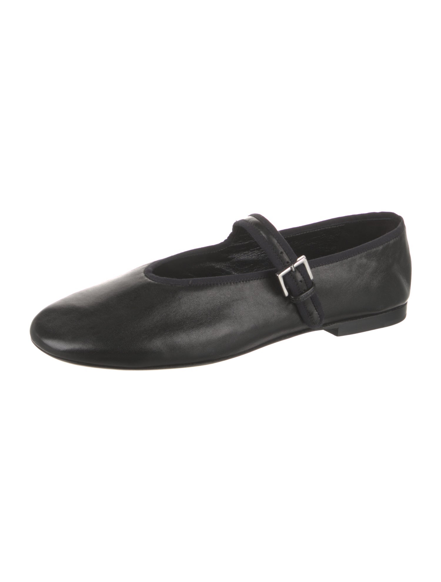 The Row Boheme Leather Mary Jane Flats