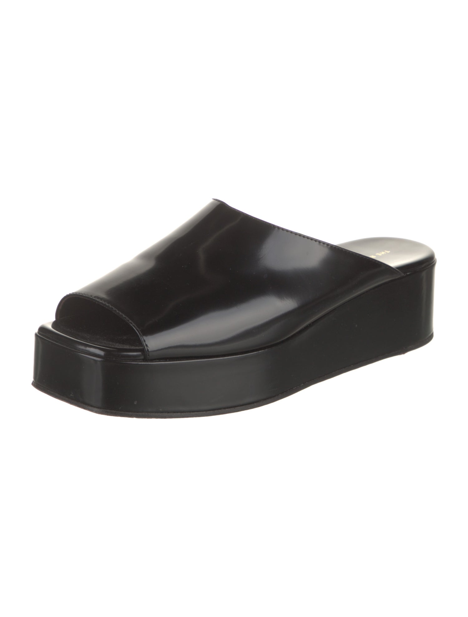 The Row Emi Patent Leather Slides