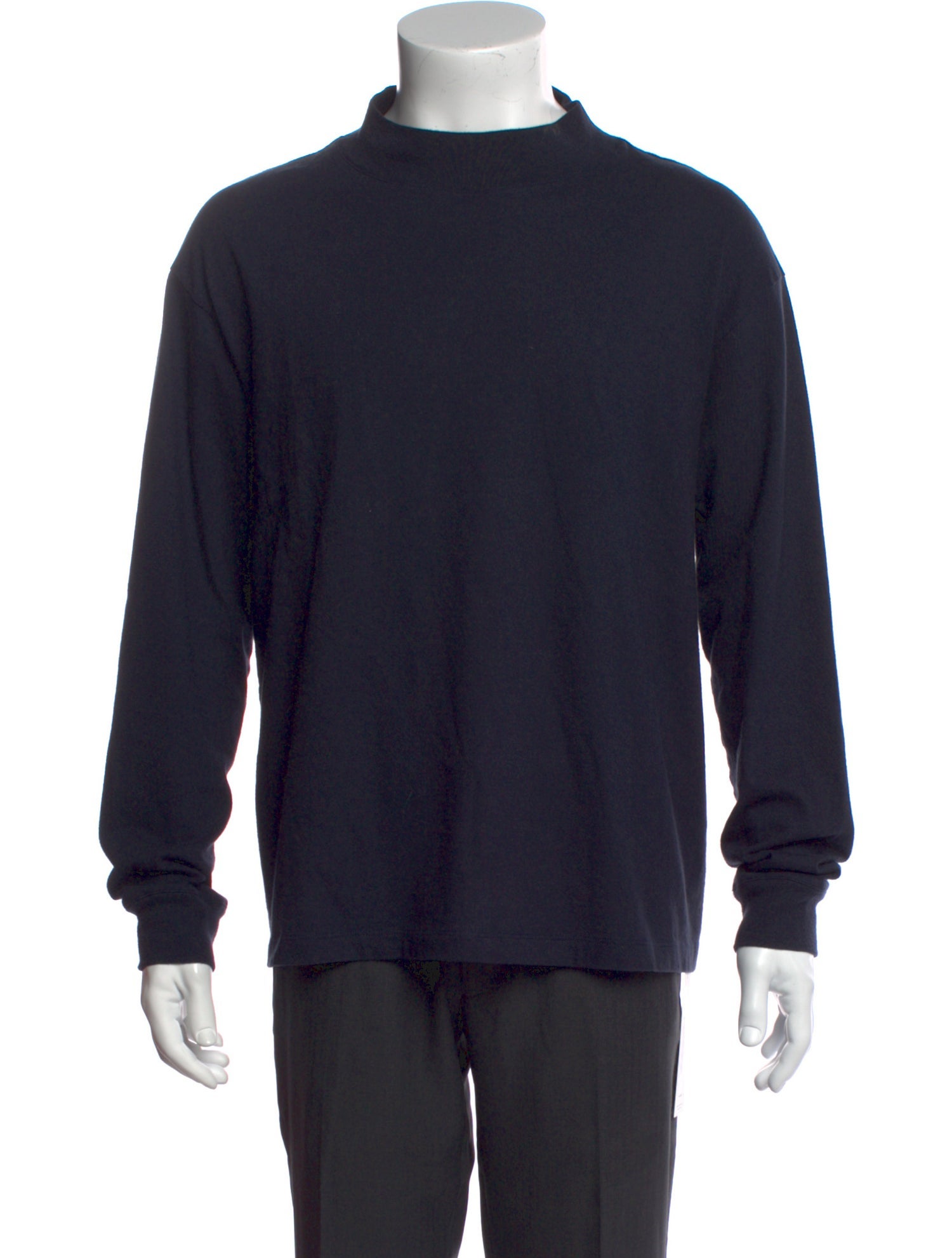 The Row Mock Neck Long Sleeve T-Shirt