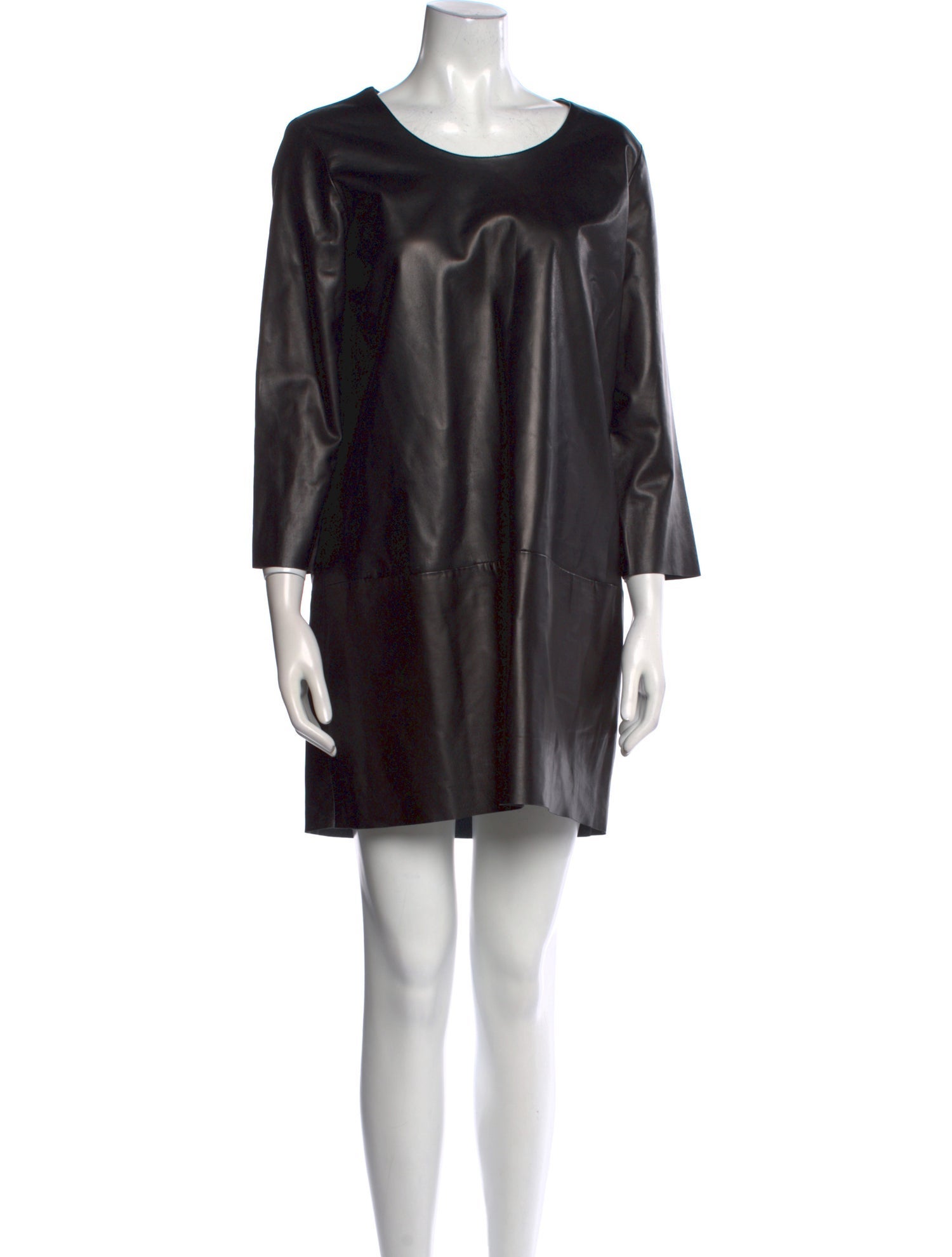 The Row Leather Mini Dress