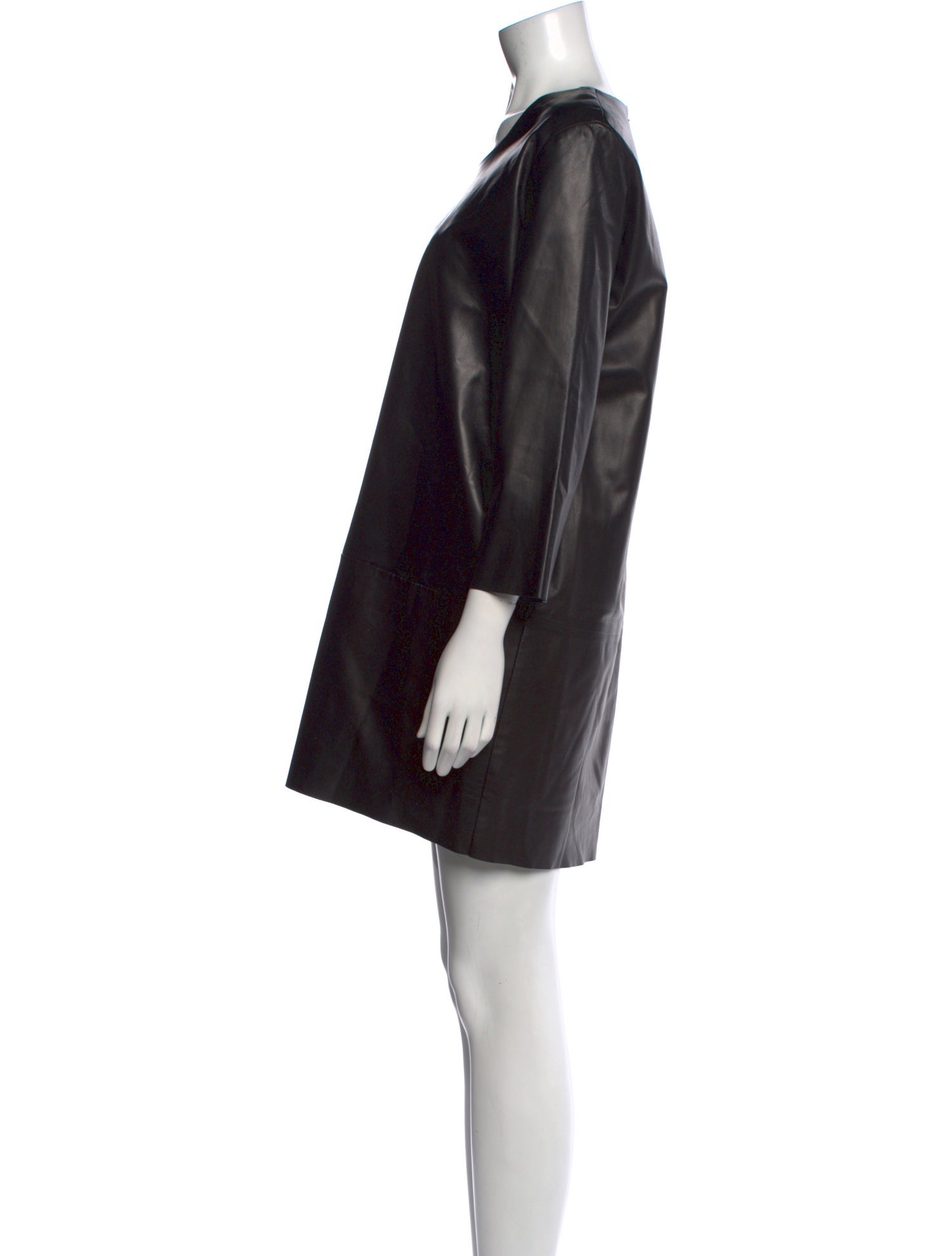 The Row Leather Mini Dress