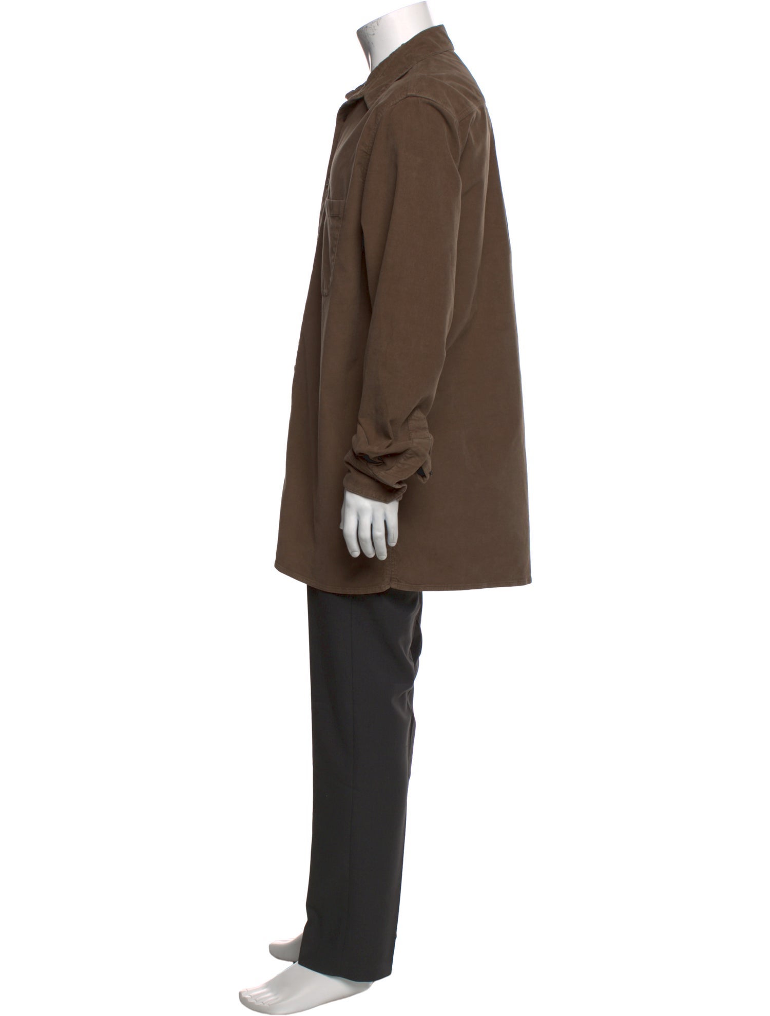 The Row 'Melvin' Corduroy Long Sleeve Shirt