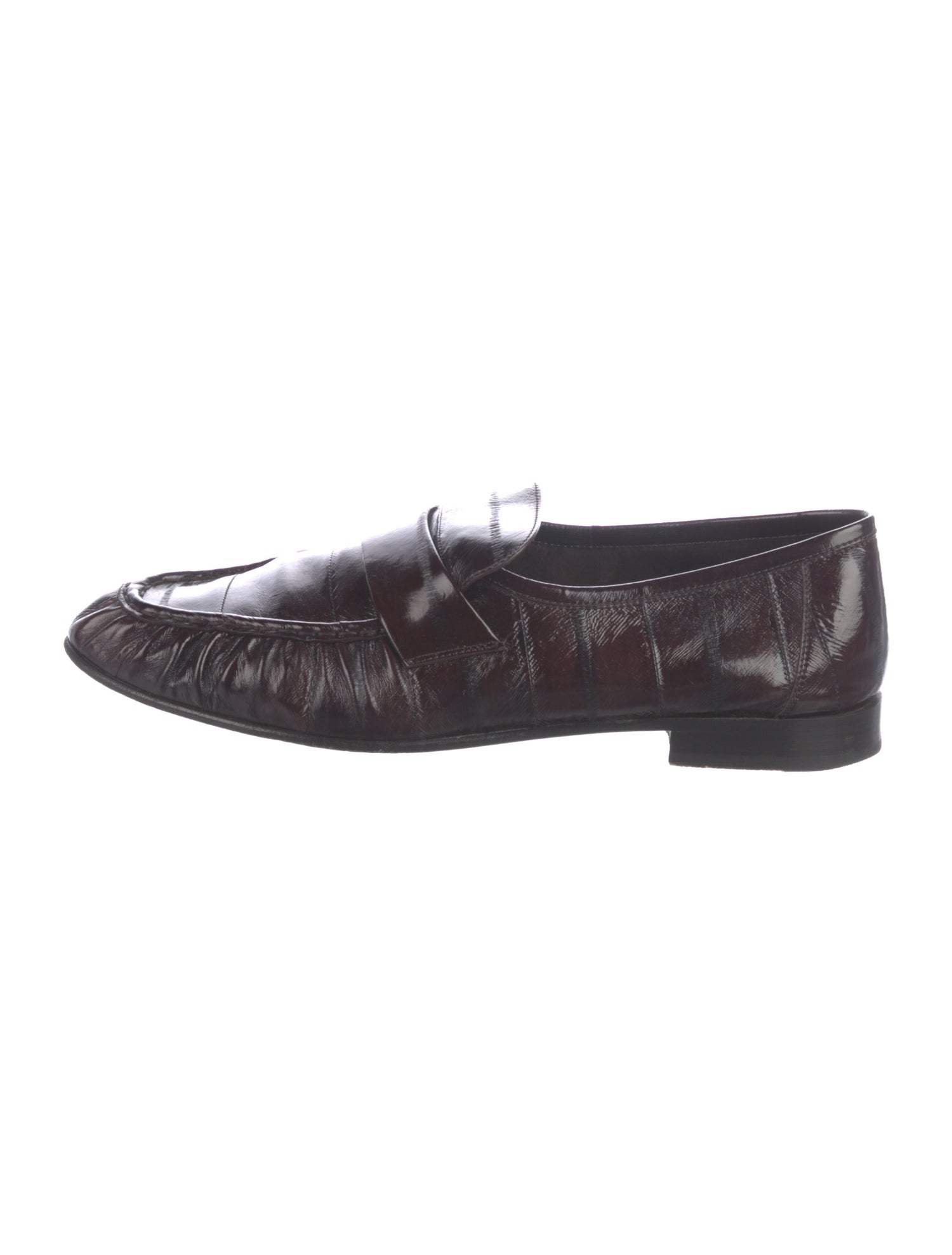 The Row Soft Eel Skin Loafers