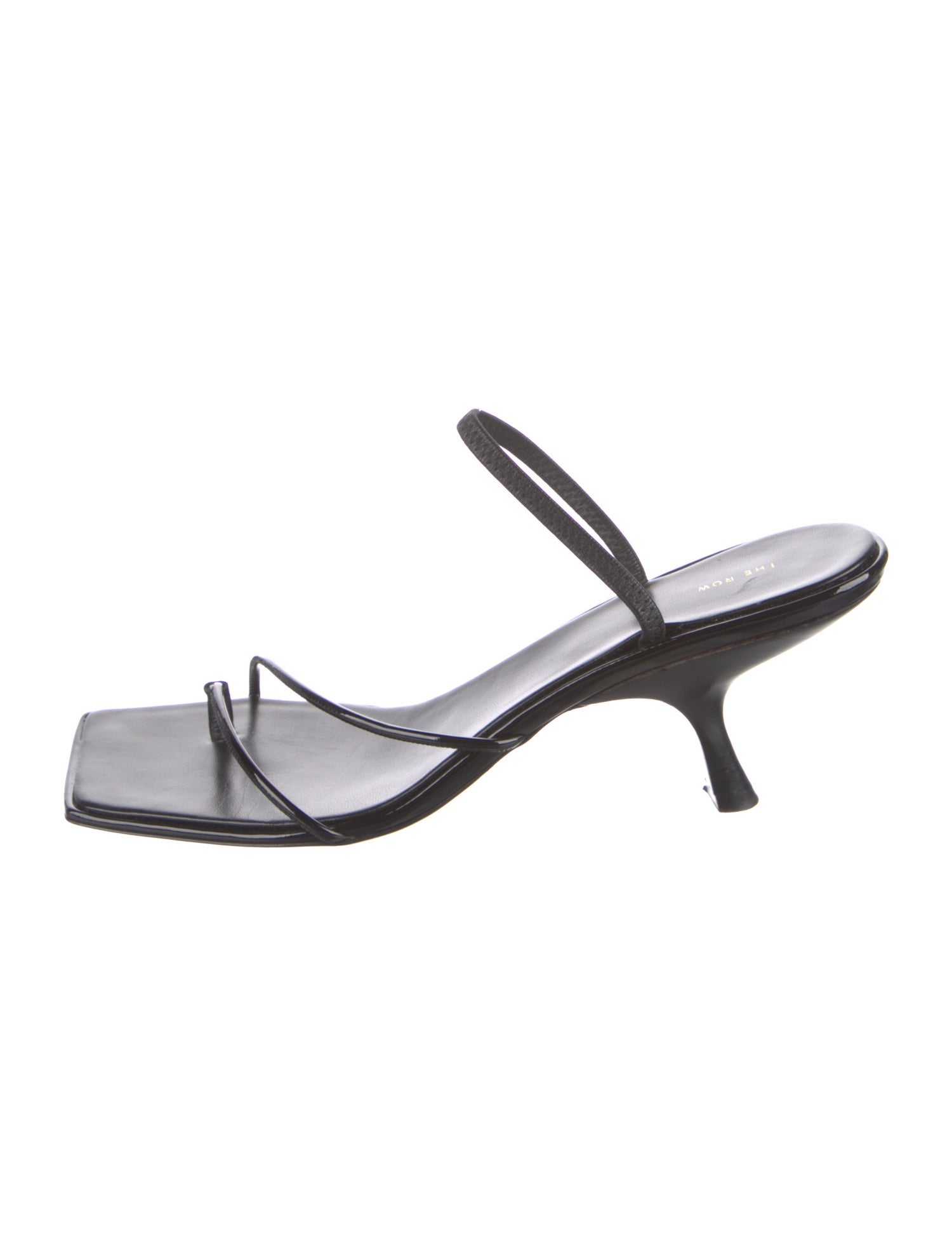 The Row Rai Patent Leather Slingback Sandals