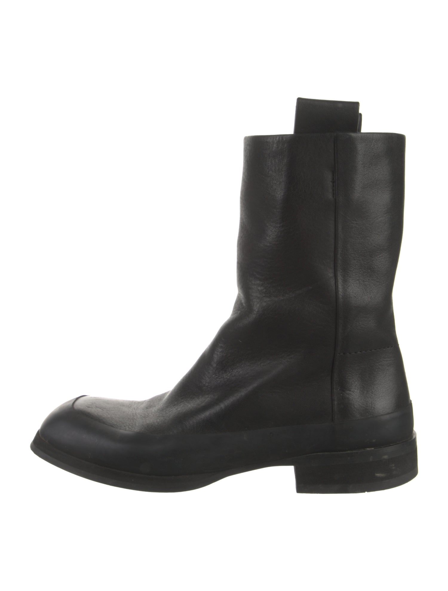 The Row Leather Combat Boots