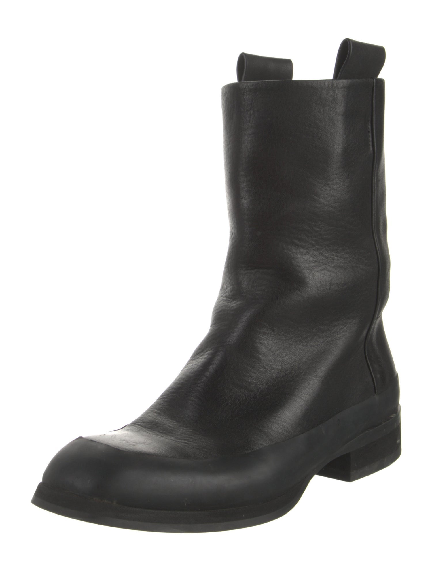 The Row Leather Combat Boots