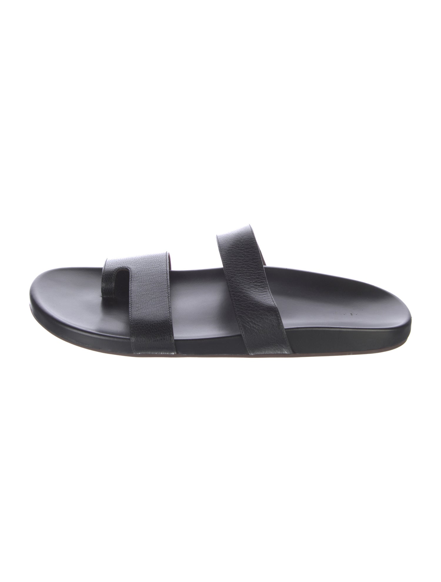 The Row Leather Slides
