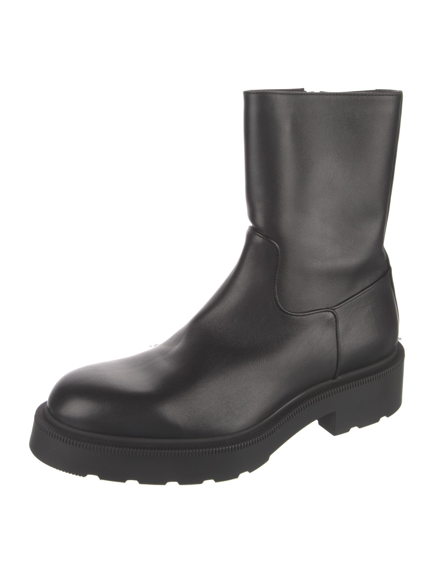 The Row Leather Moto Boots