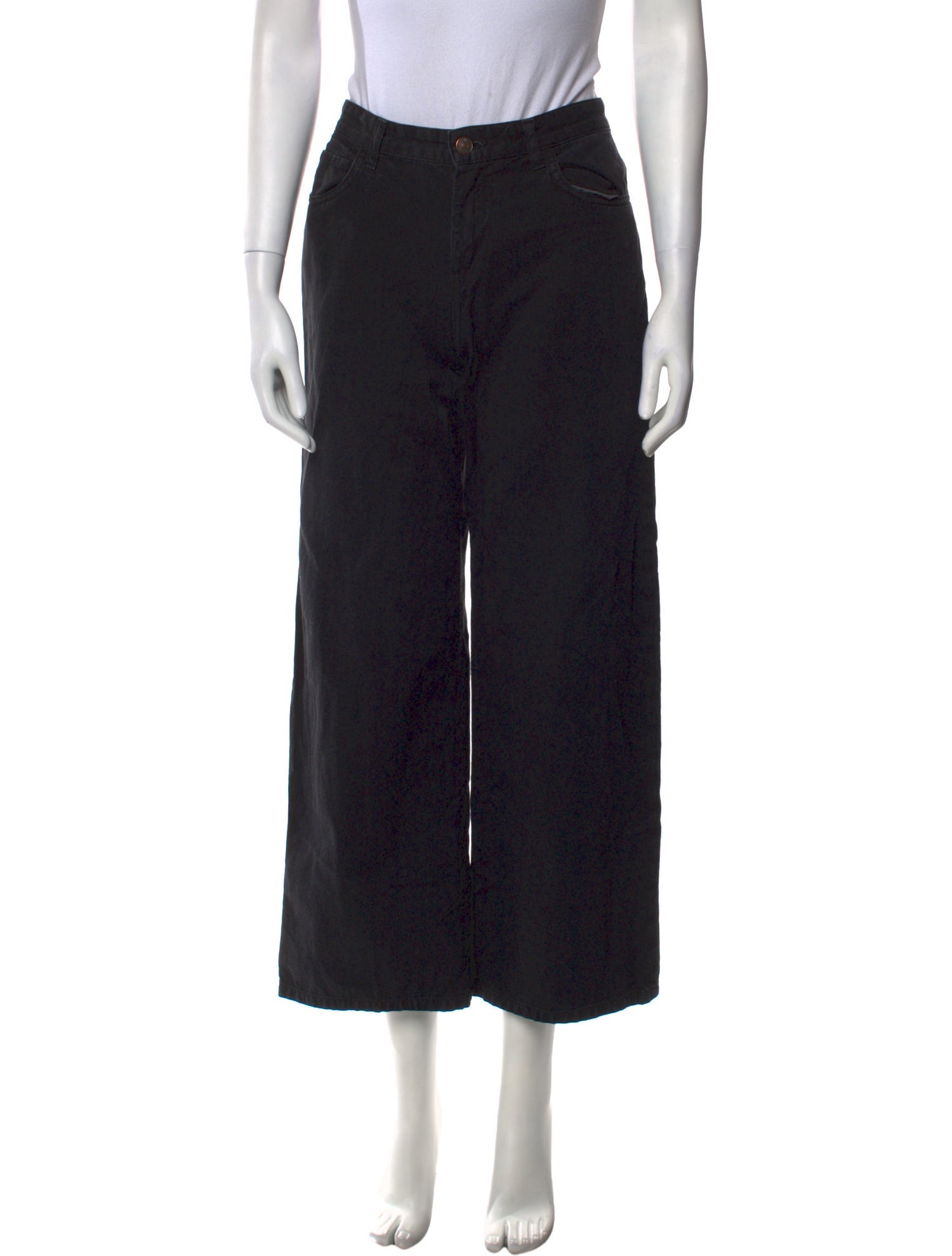 The Row Mid-Rise Wide Leg Jeans