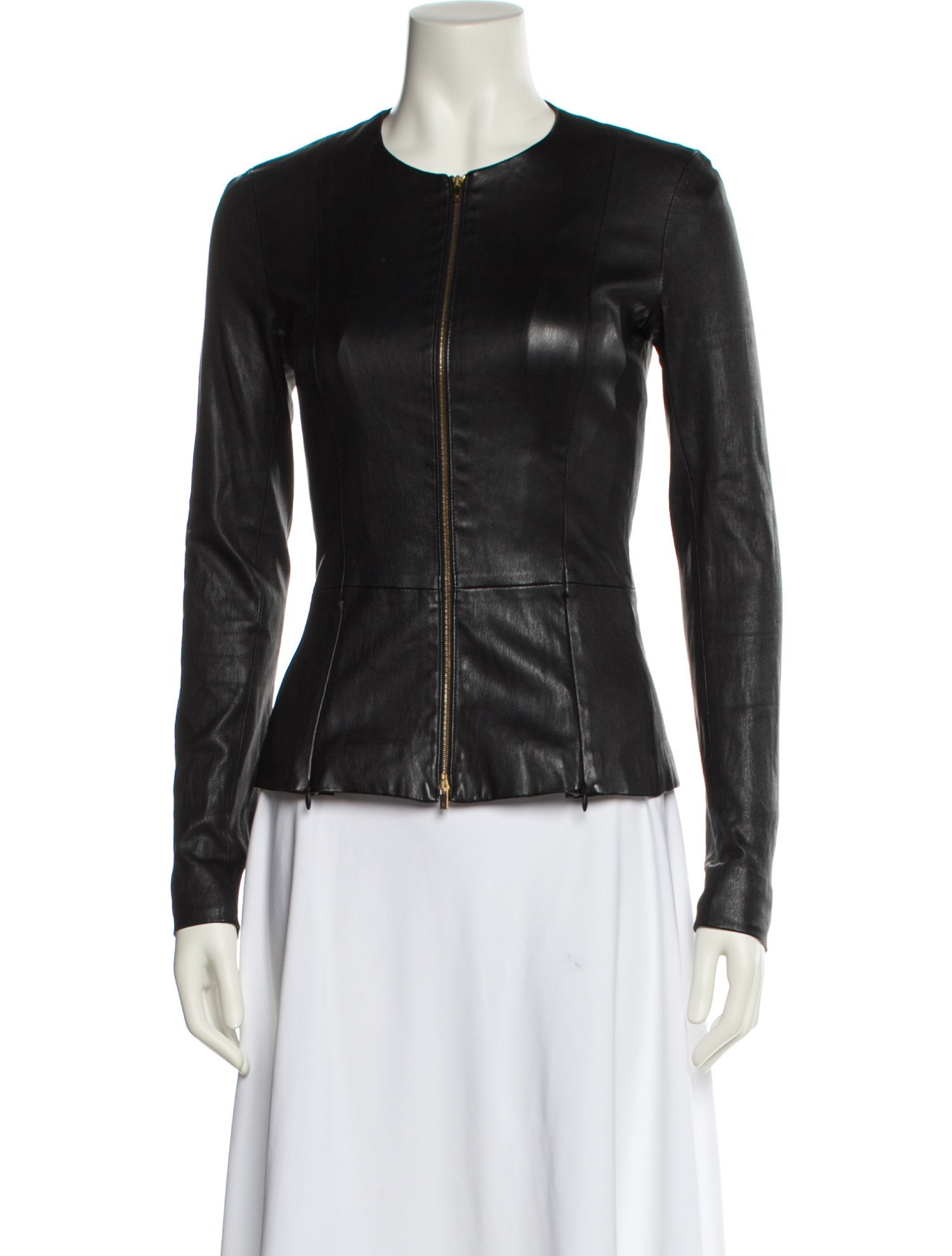The Row Anasta Leather Jacket Leather Biker Jacket