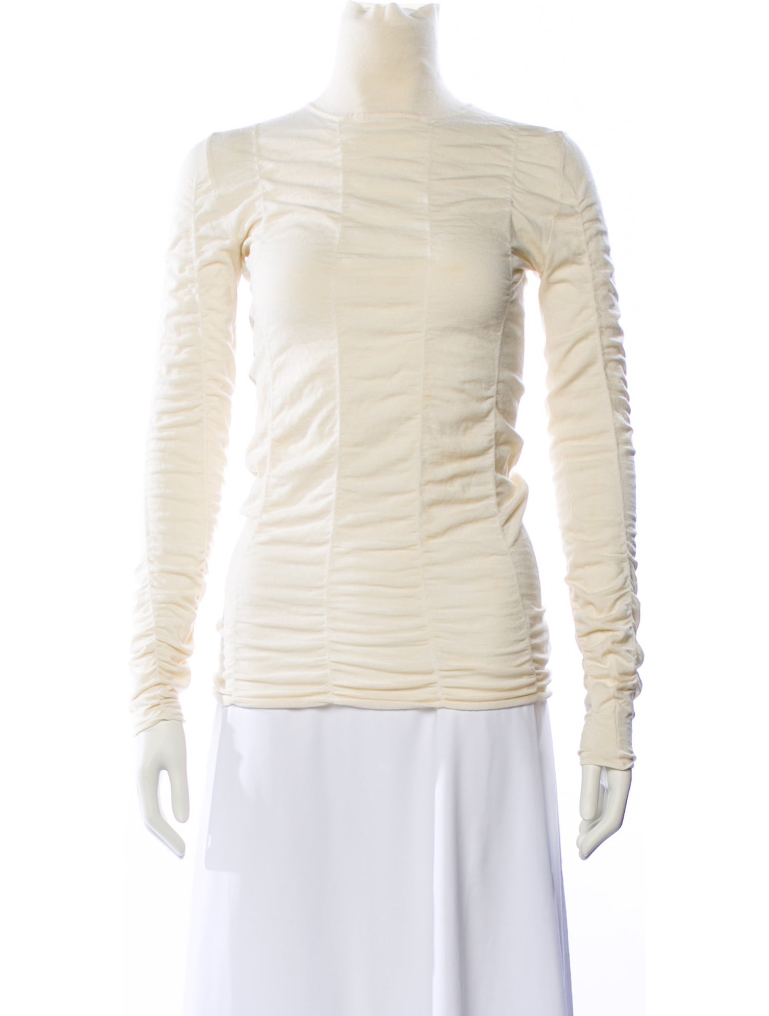 The Row Wool Square Neckline Top