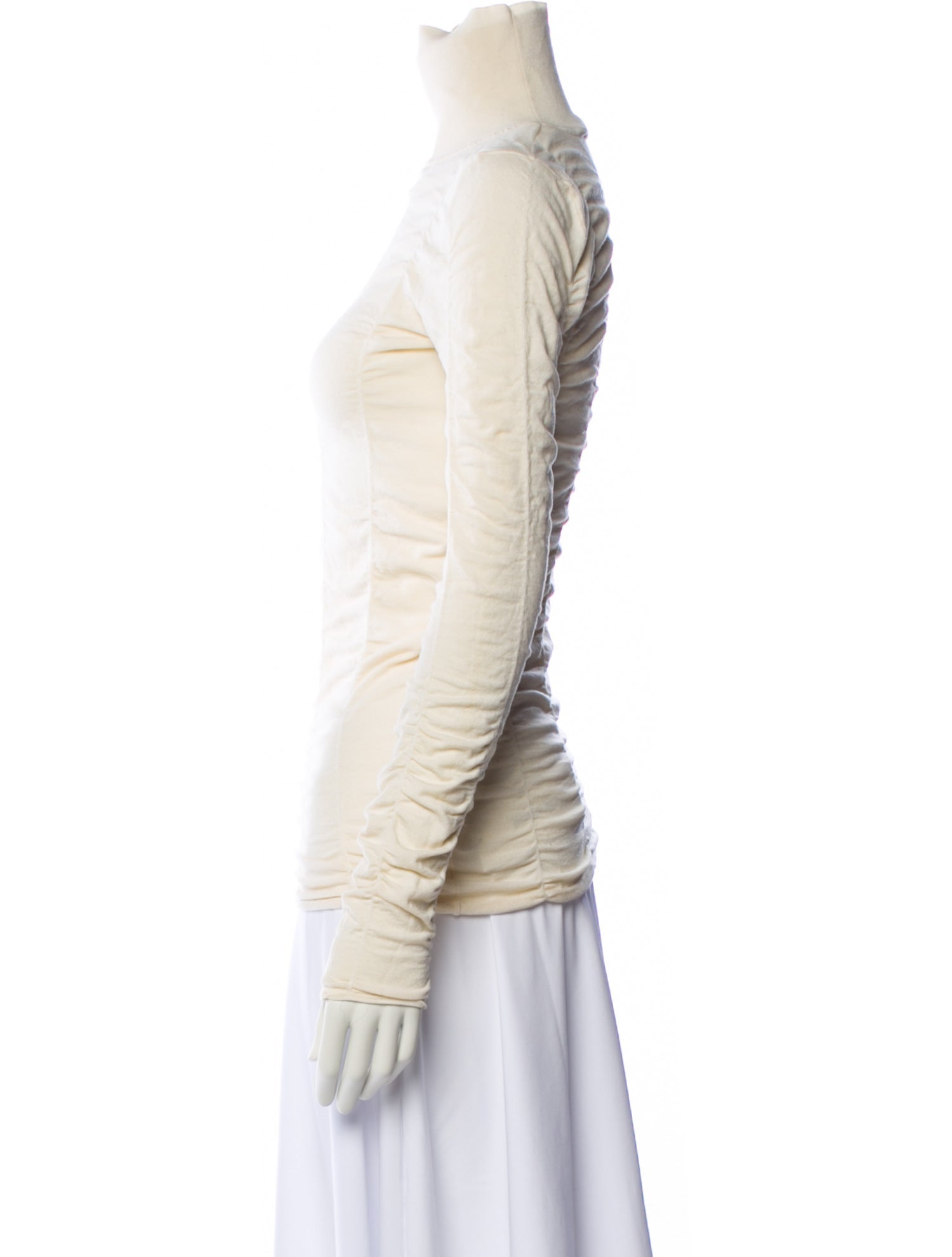 The Row Wool Square Neckline Top