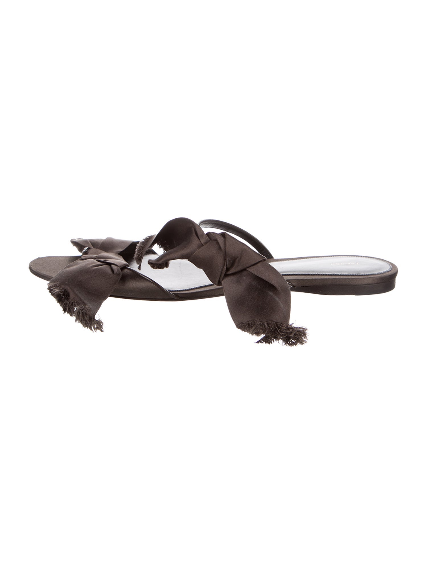 The Row Vika Satin Slingback Sandals