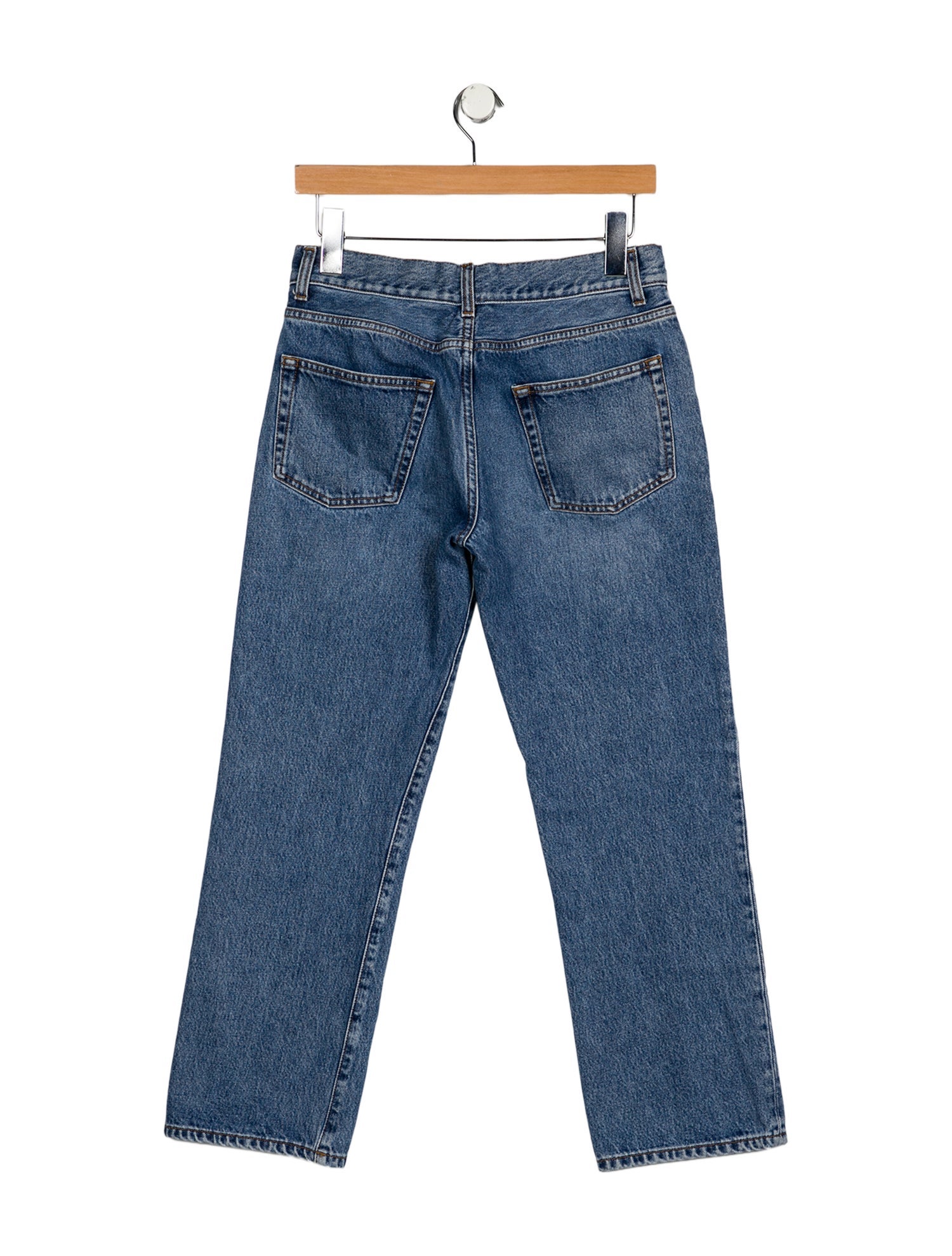 The Row Mid-Rise Straight Leg Jeans