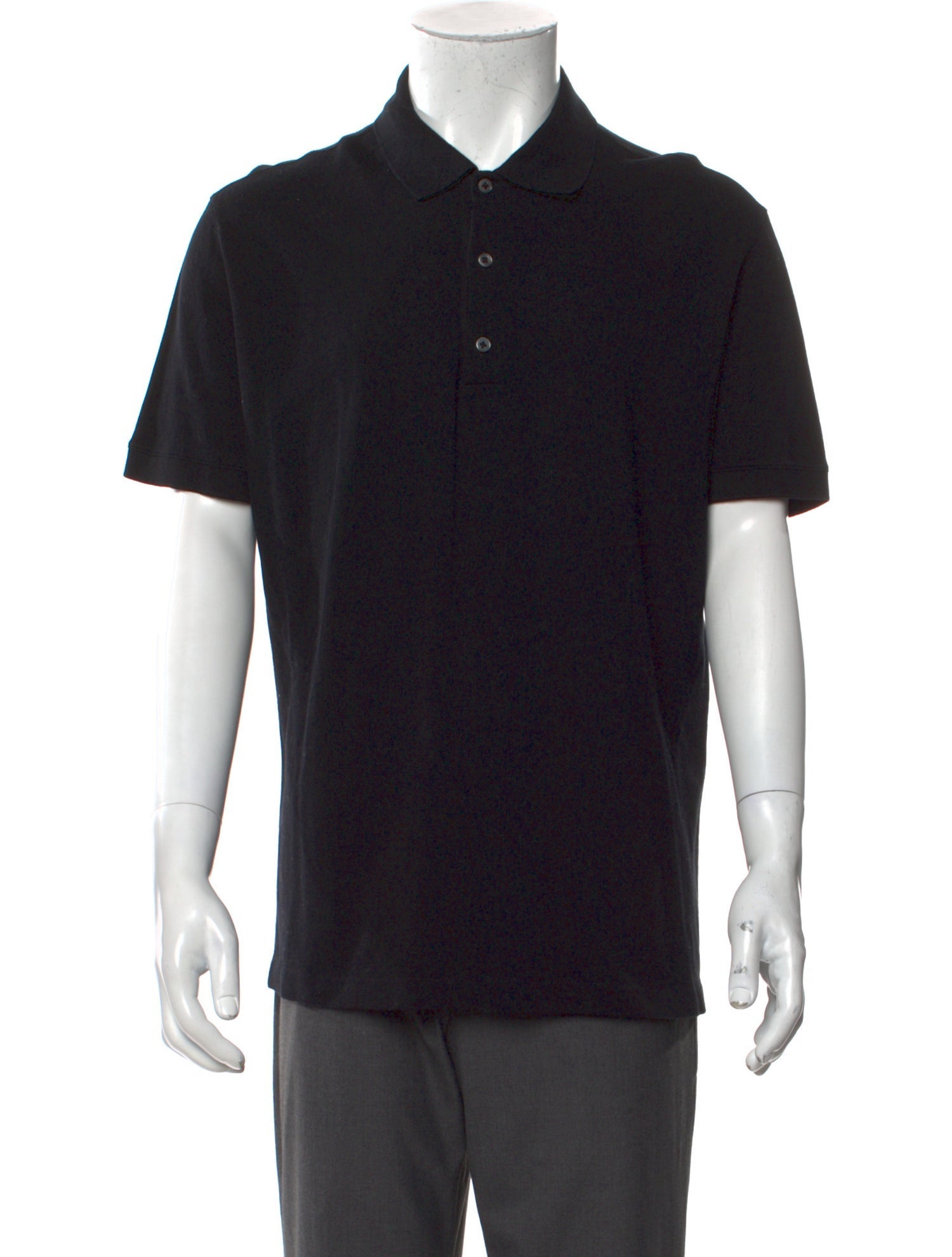 The Row V-Neck Short Sleeve Polo Shirt
