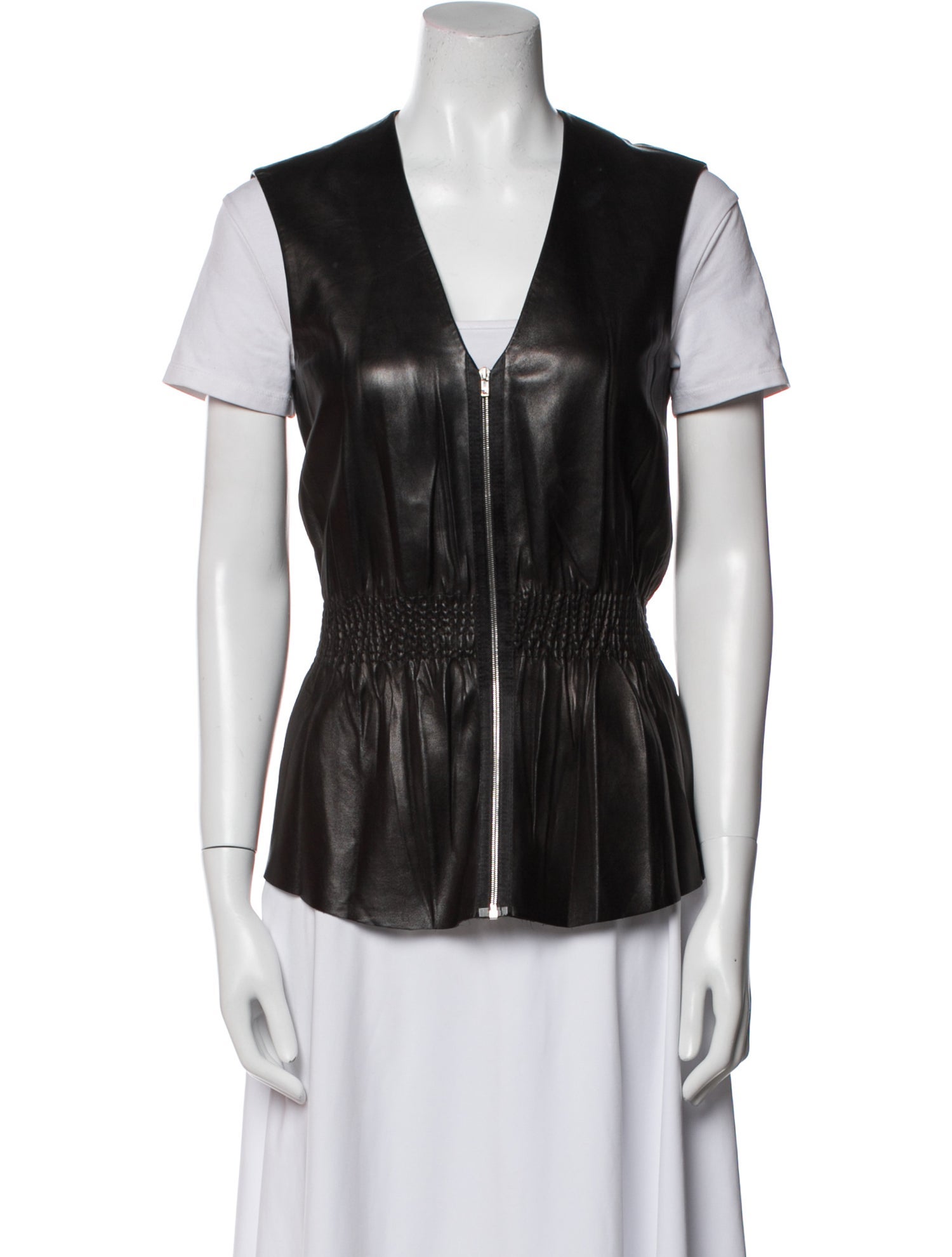 The Row Leather Vest