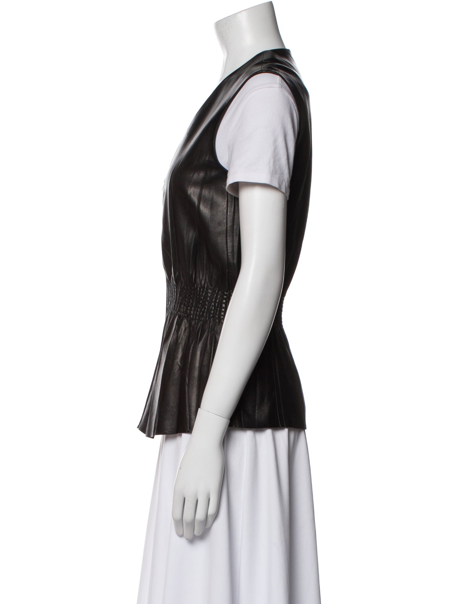 The Row Leather Vest