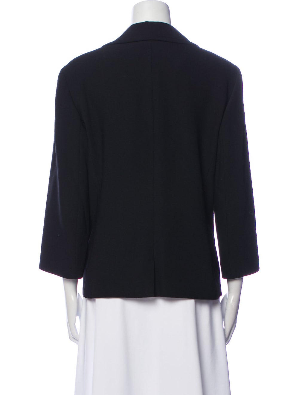 The Row Jacket Black Pointed Collar Patch Pockets… - image 3