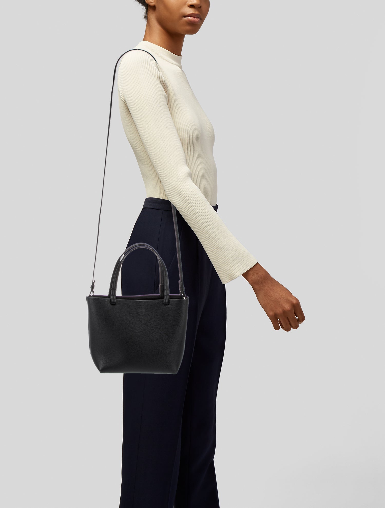 The Row Leather Top Handle Bag