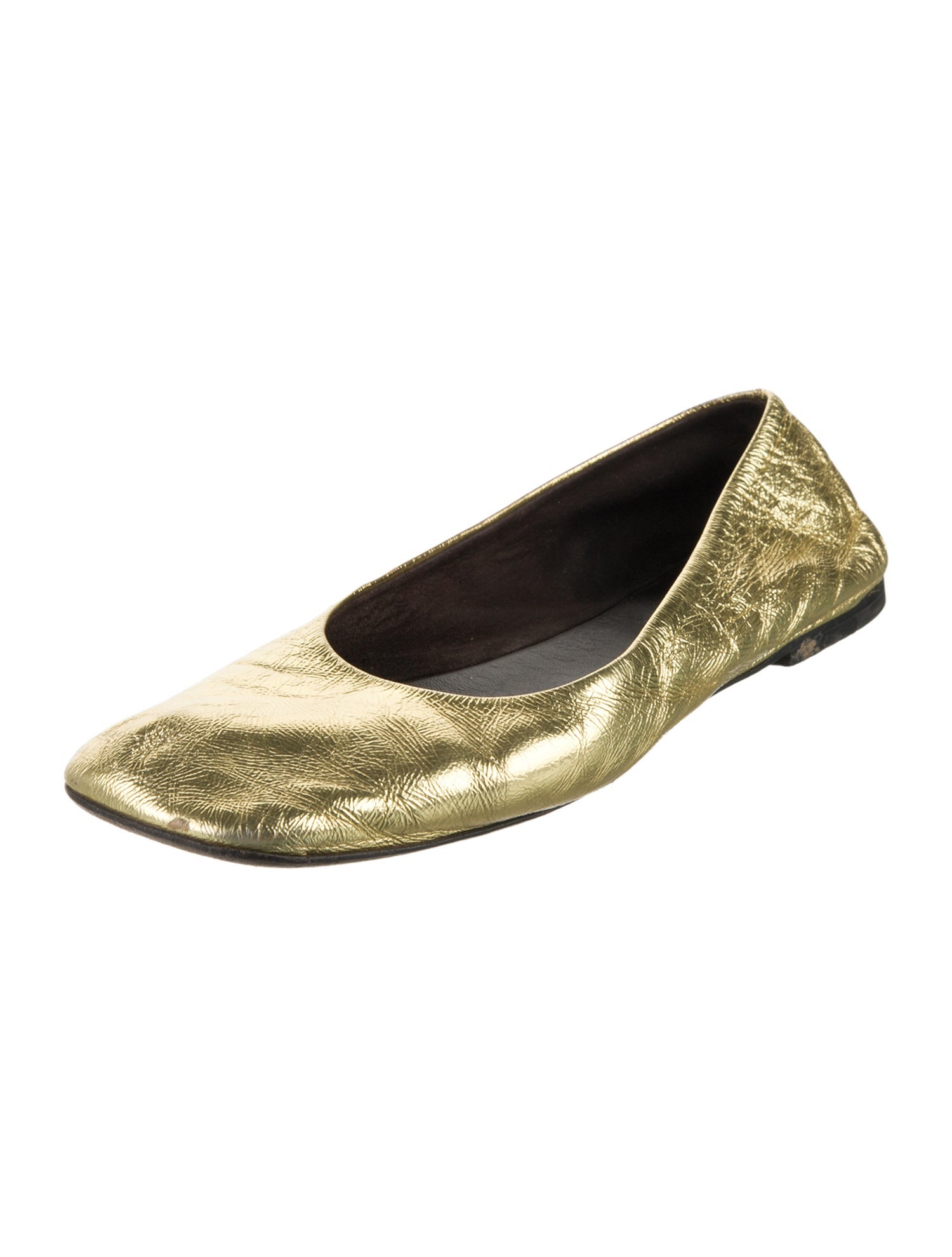 The Row Leather Ballet Flats