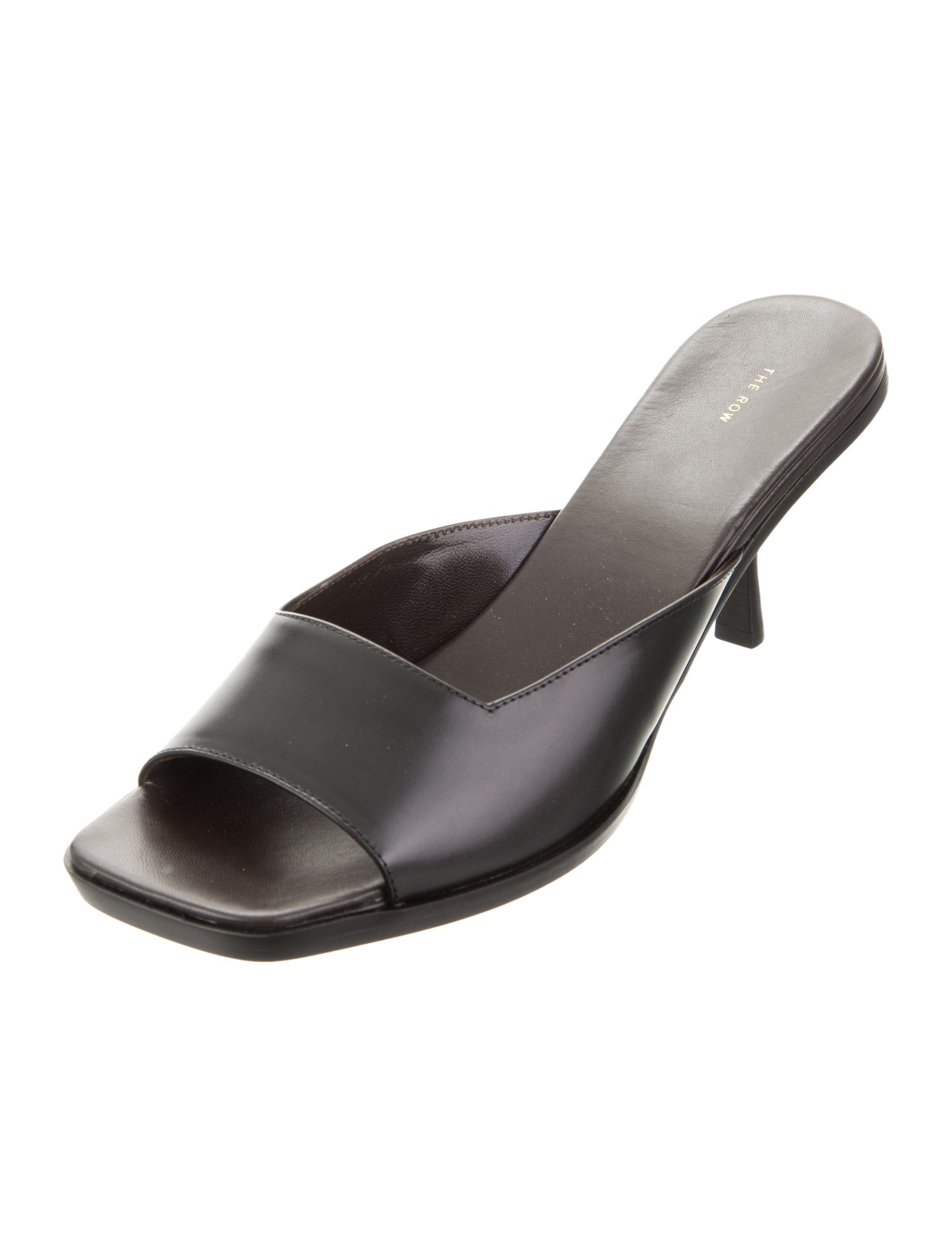 The Row Lauren Leather Slides