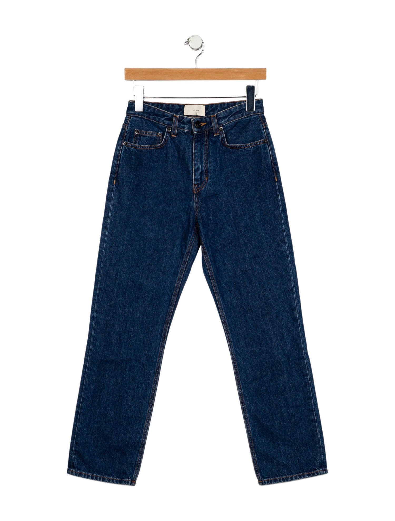 The Row Mid-Rise Straight Leg Jeans