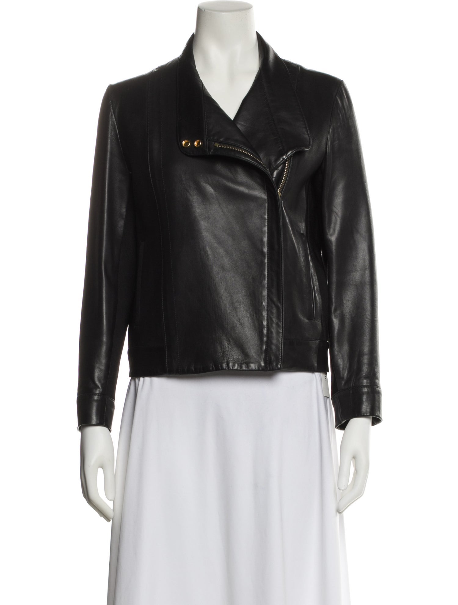 The Row Leather Biker Jacket