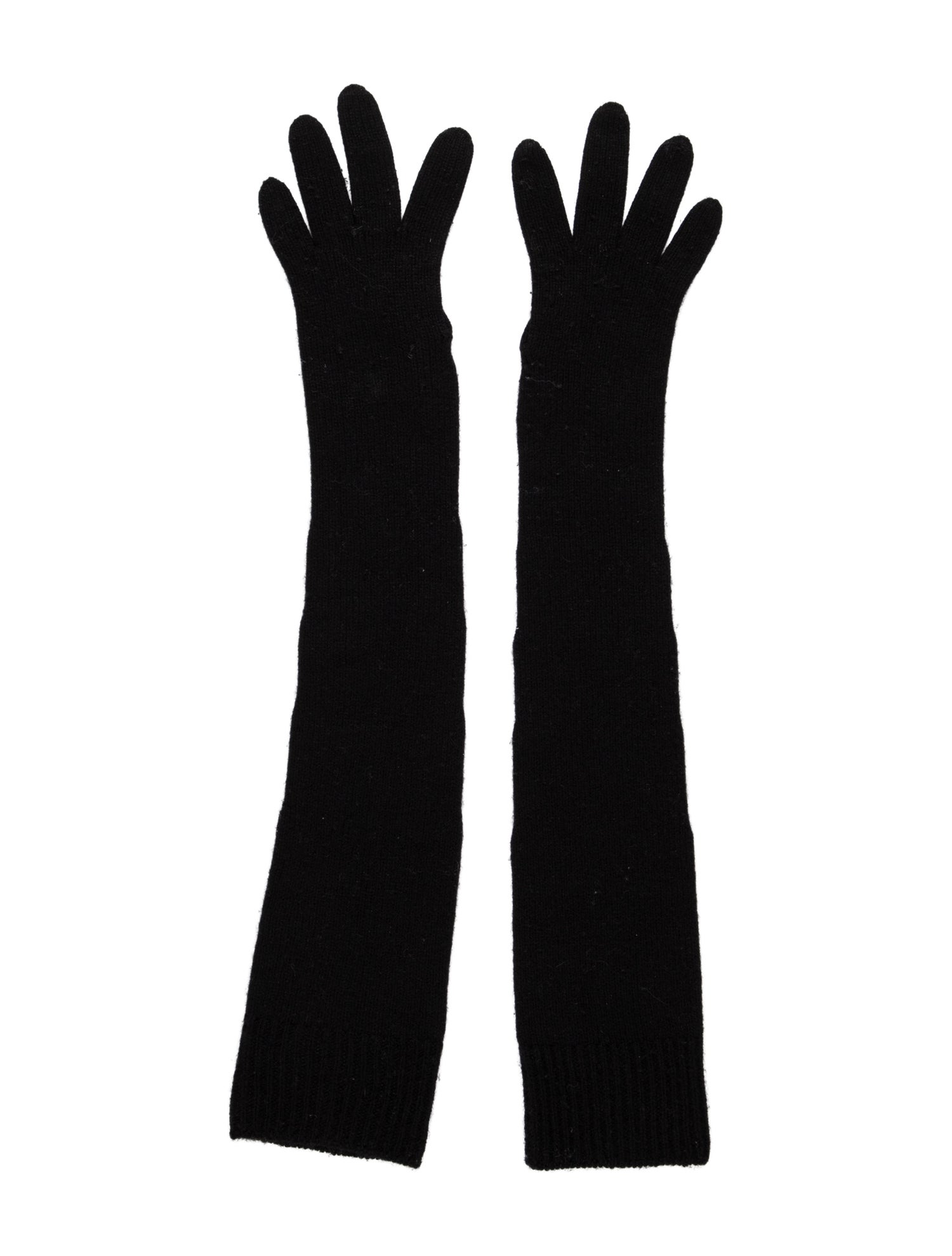 The Row Ribbed Knit Long Gloves