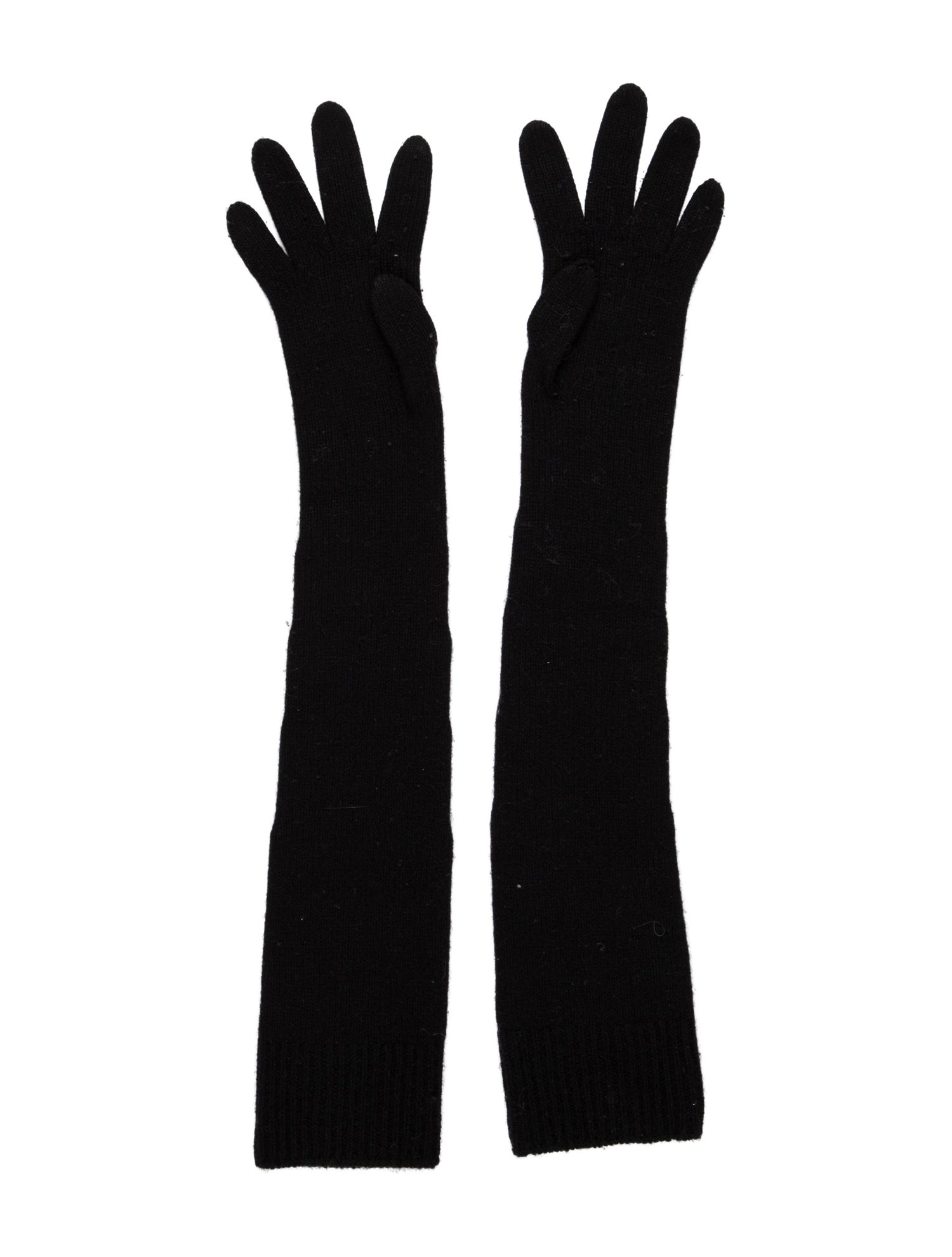 The Row Ribbed Knit Long Gloves