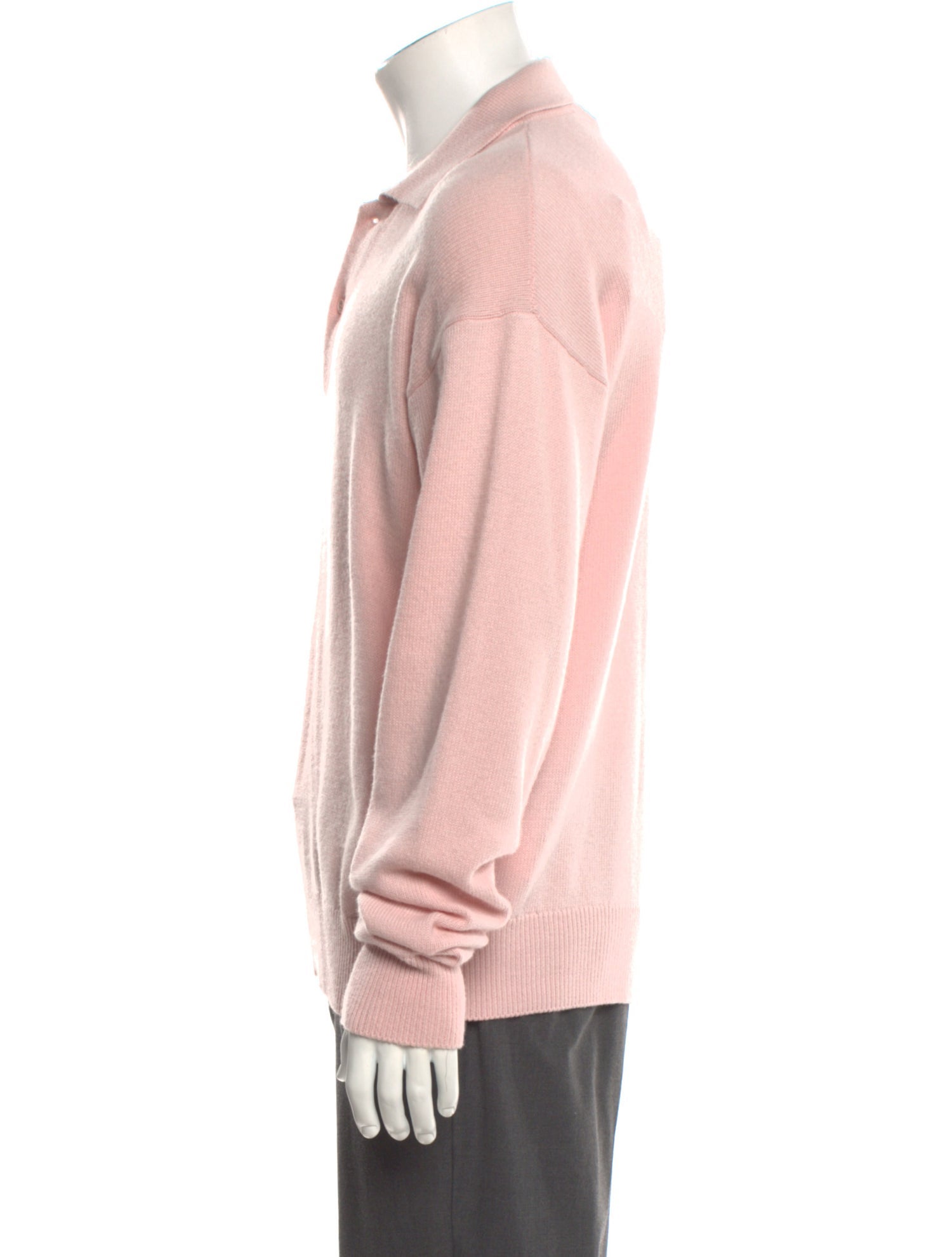 The Row Collar Long Sleeve Polo Sweater