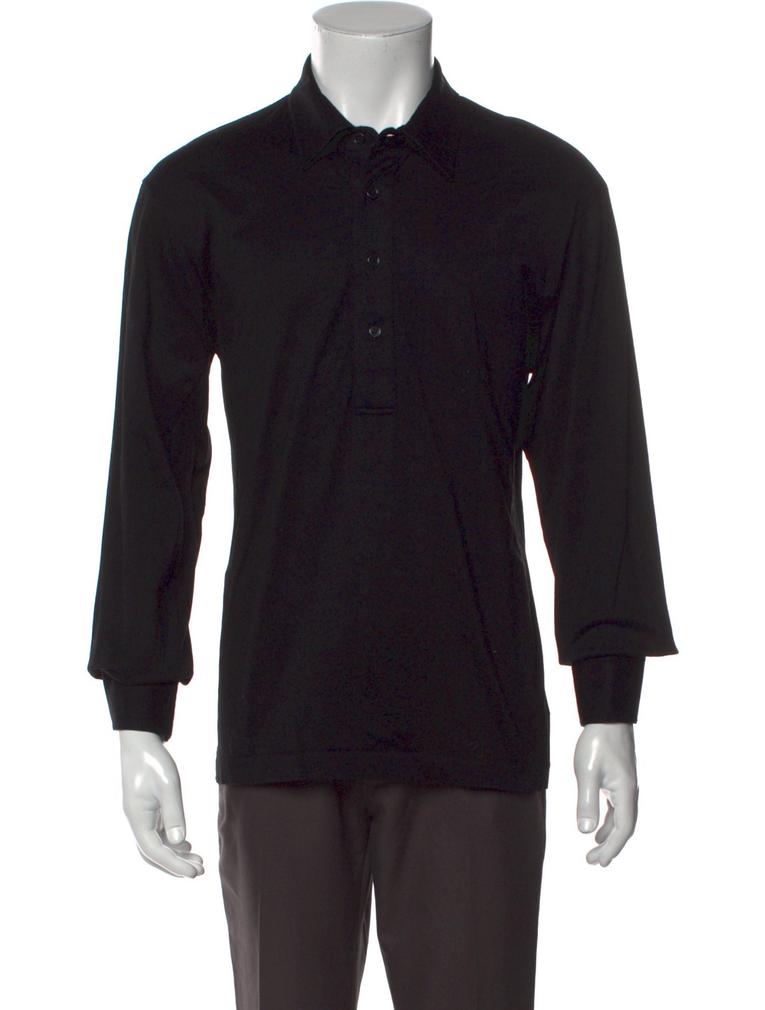 The Row Collar Long Sleeve Polo Shirt
