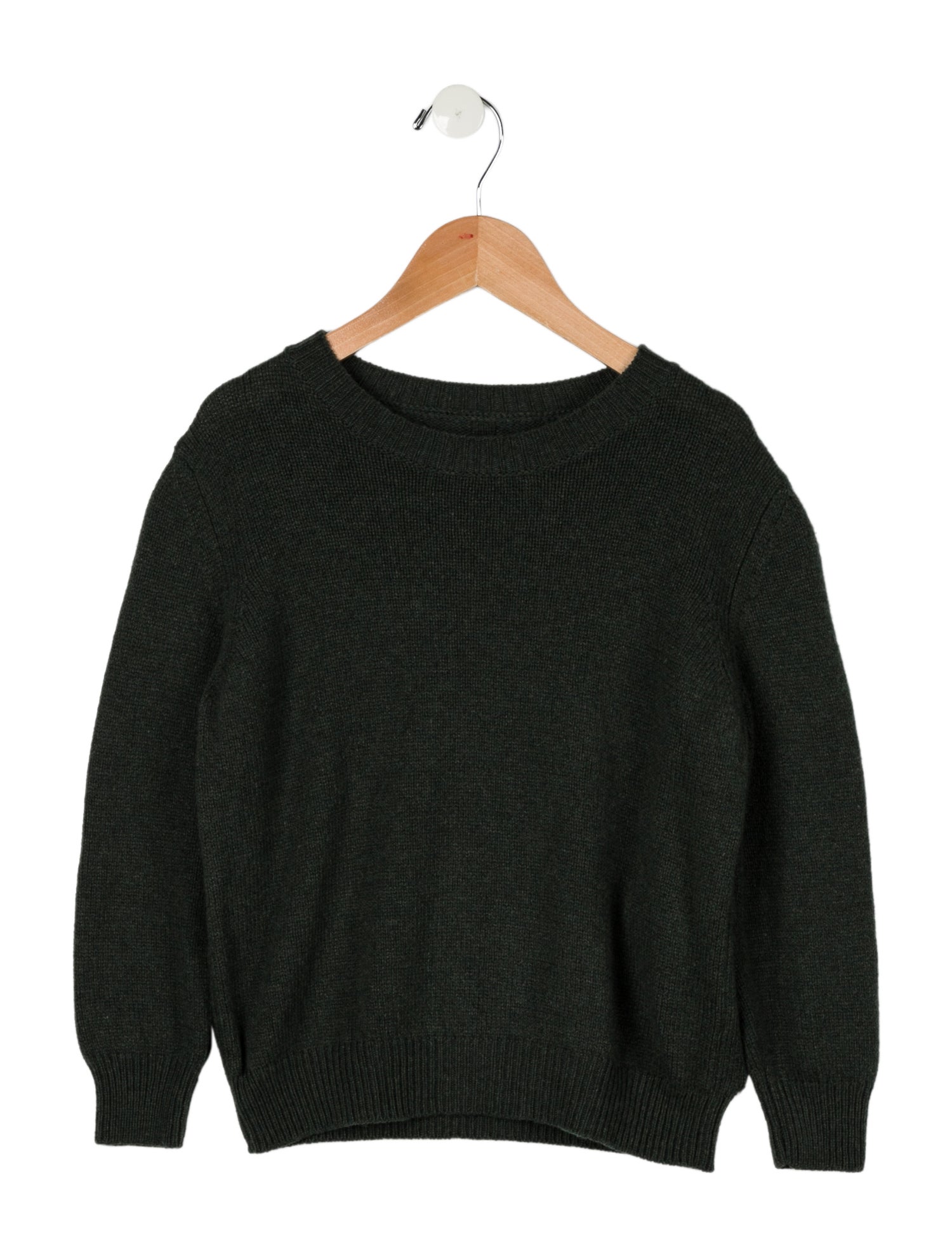 The Row Girls' Wool-Blend Crew Neck Sweater