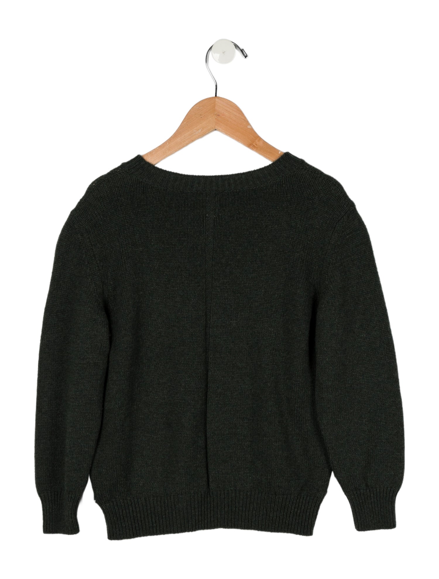 The Row Girls' Wool-Blend Crew Neck Sweater