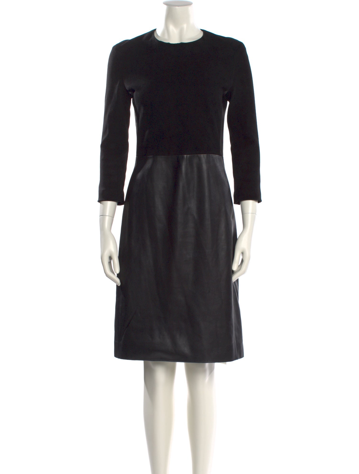 knee length dresses for ladies The Row Leather Dress main image 0