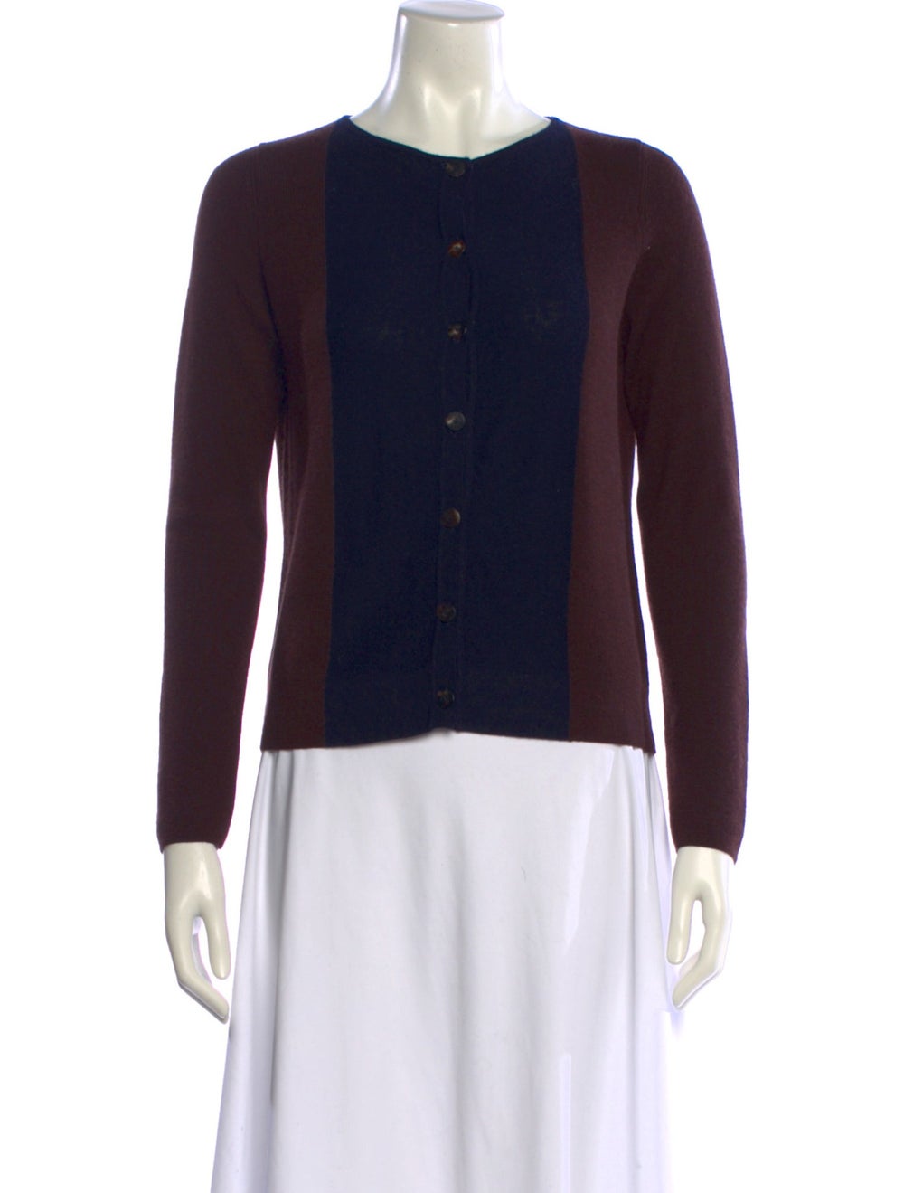 The Row Colorblock Pattern Crew Neck Sweater - image 1